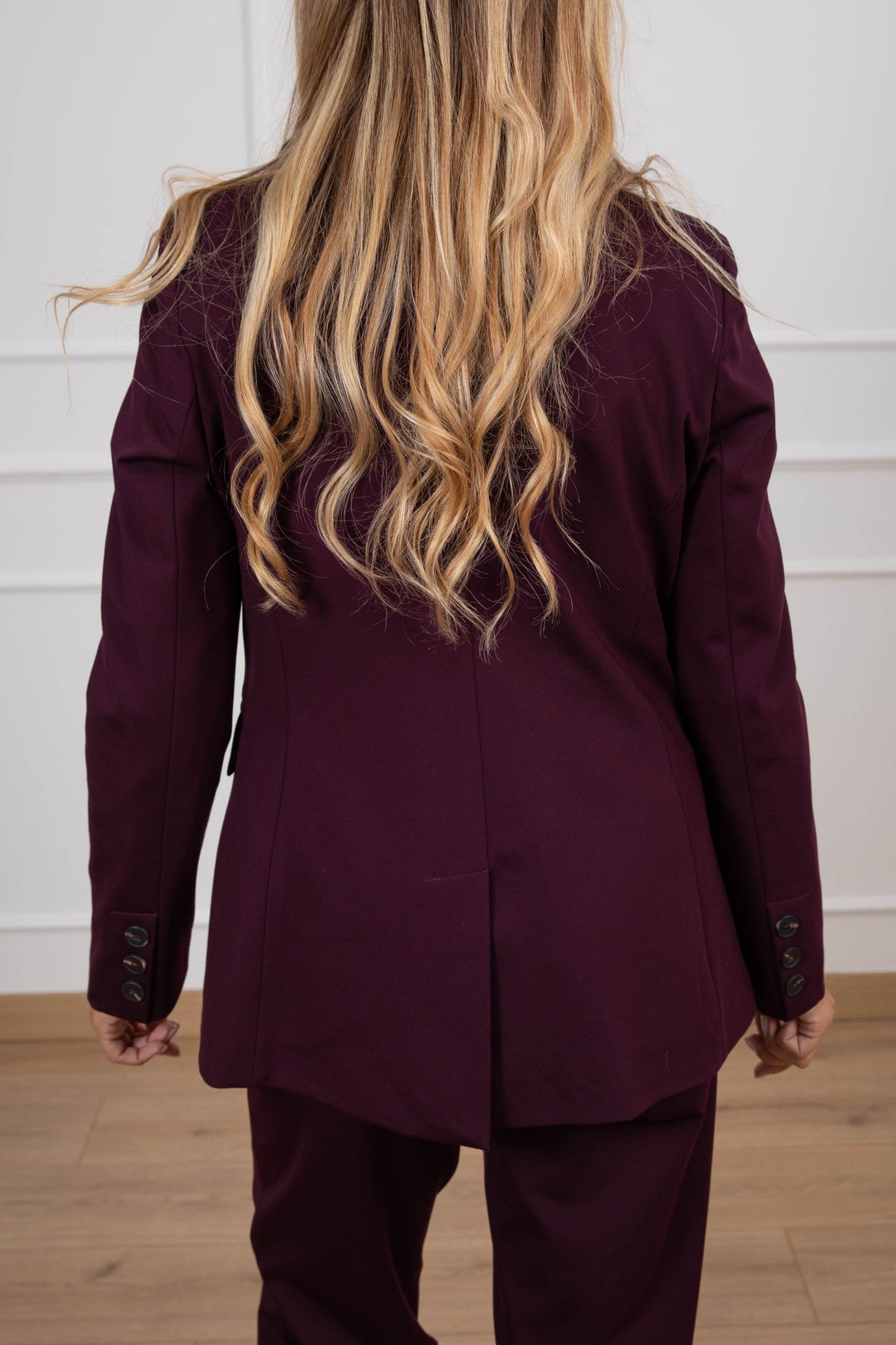 Giacca regular-fit in punto milano variante bordeaux Tensione IN
