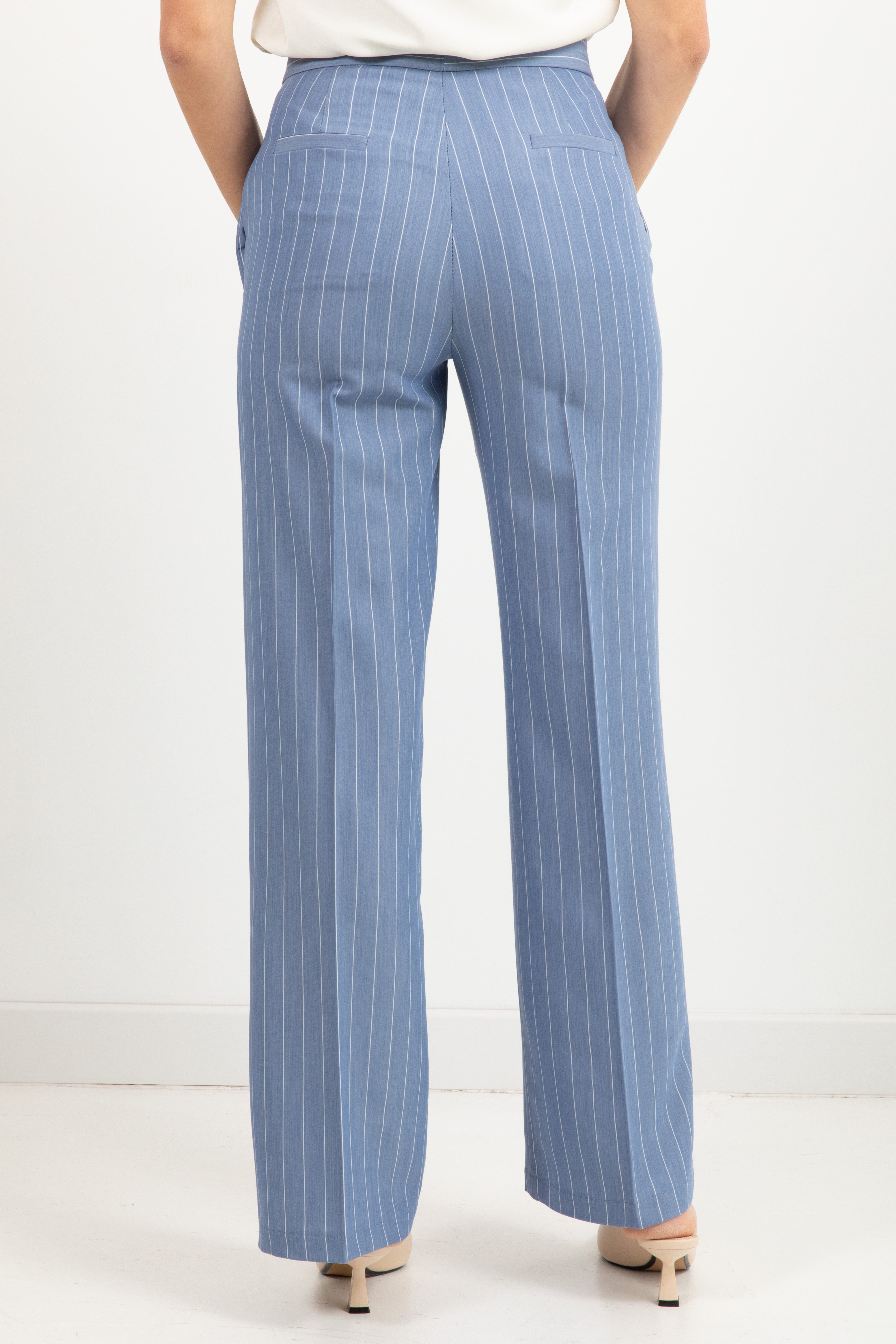 Pantalone gamba dritta gessato ViCOLO
