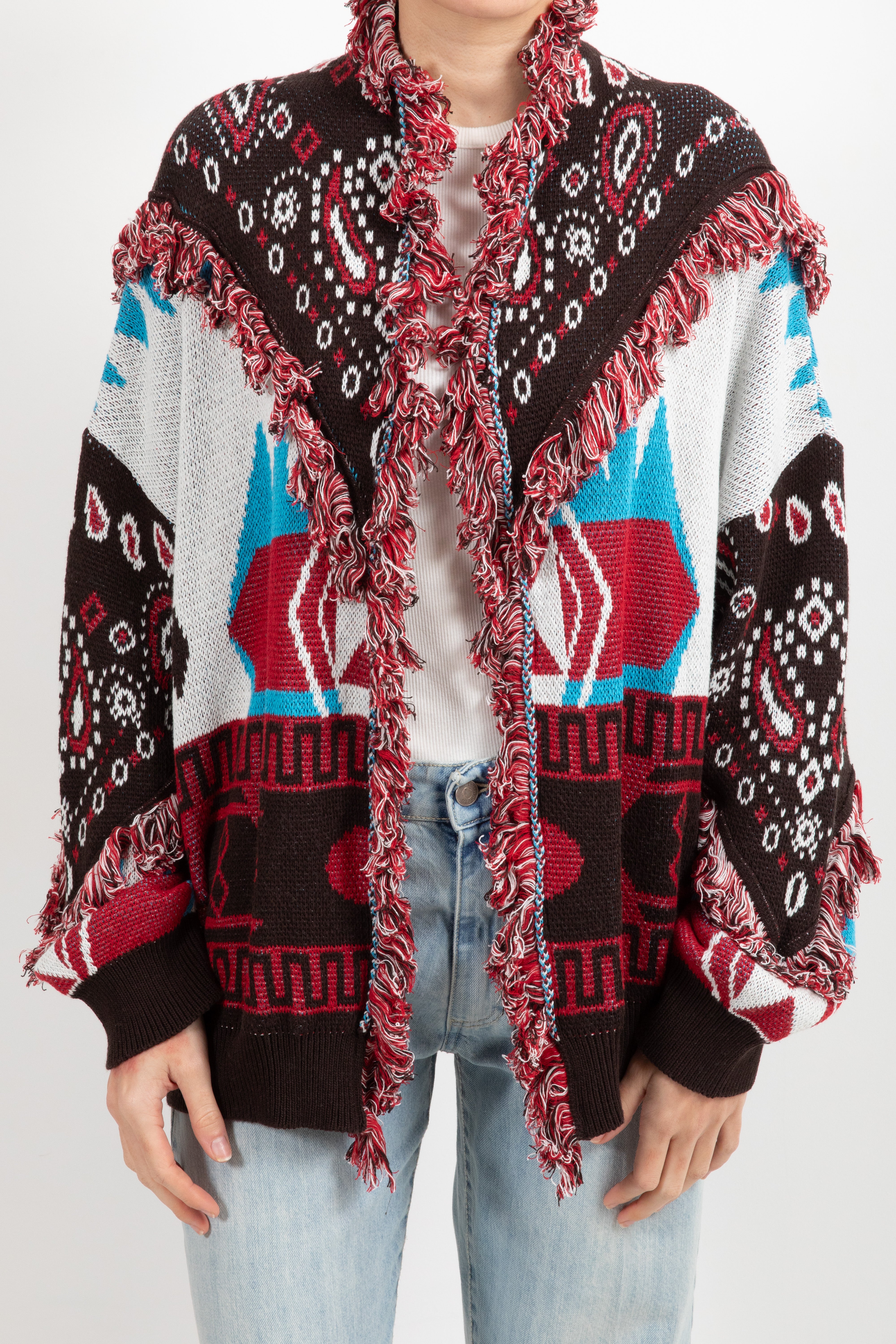 Cardigan fantasia geo-bandana Tensione IN