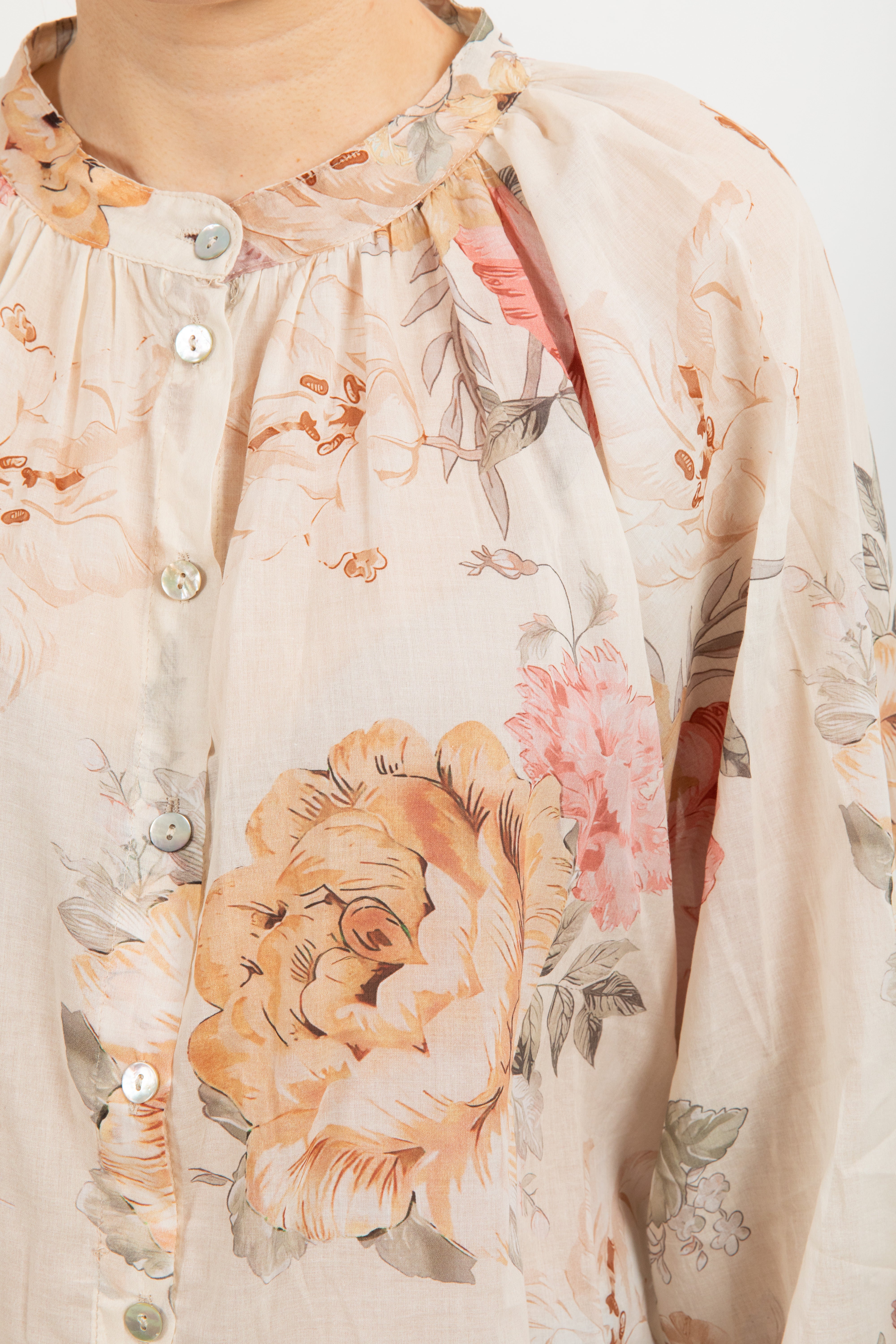 Camicia in cotone fantasia flowers Susy Mix