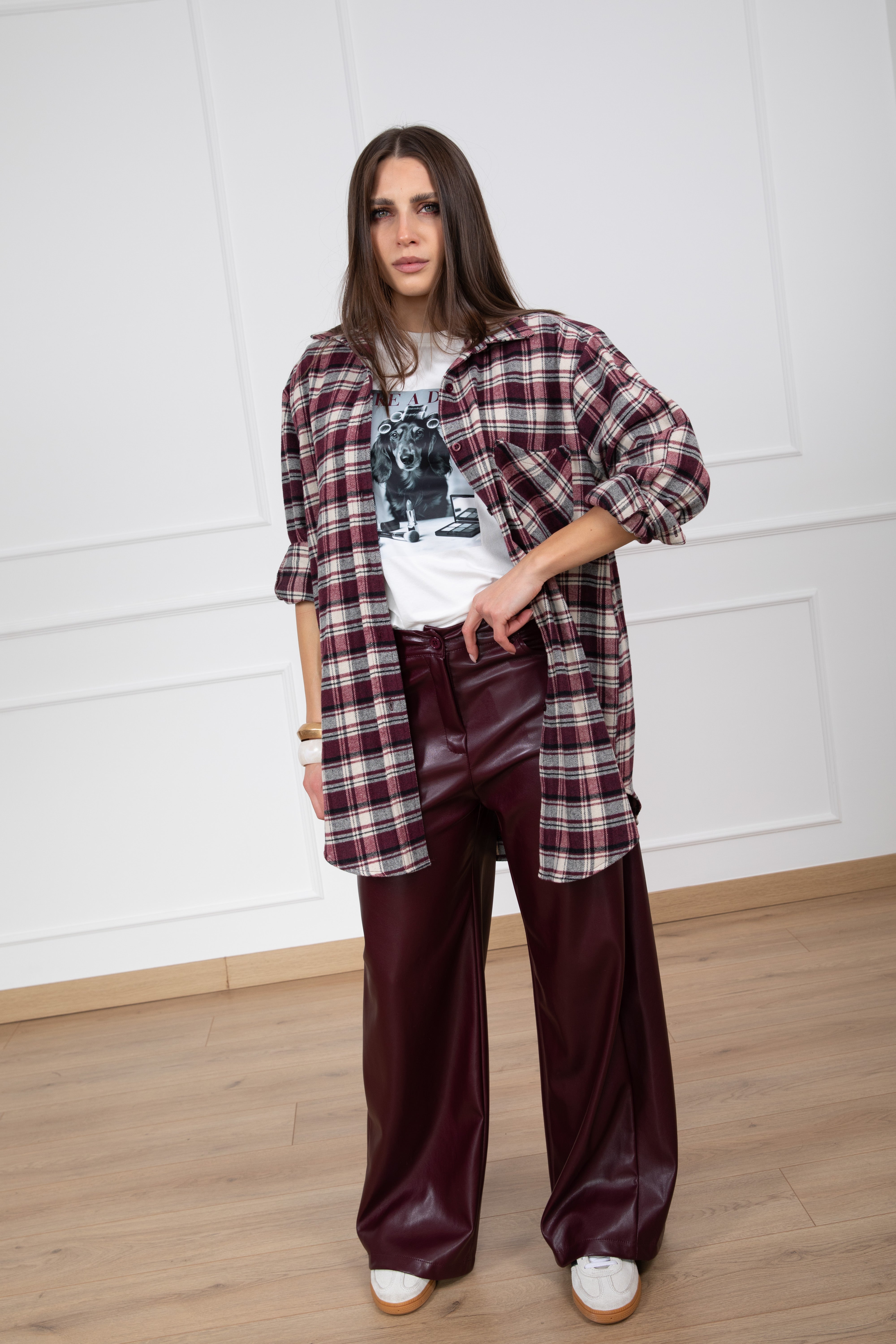 Pantalone Giusi in eco-pelle Tensione IN