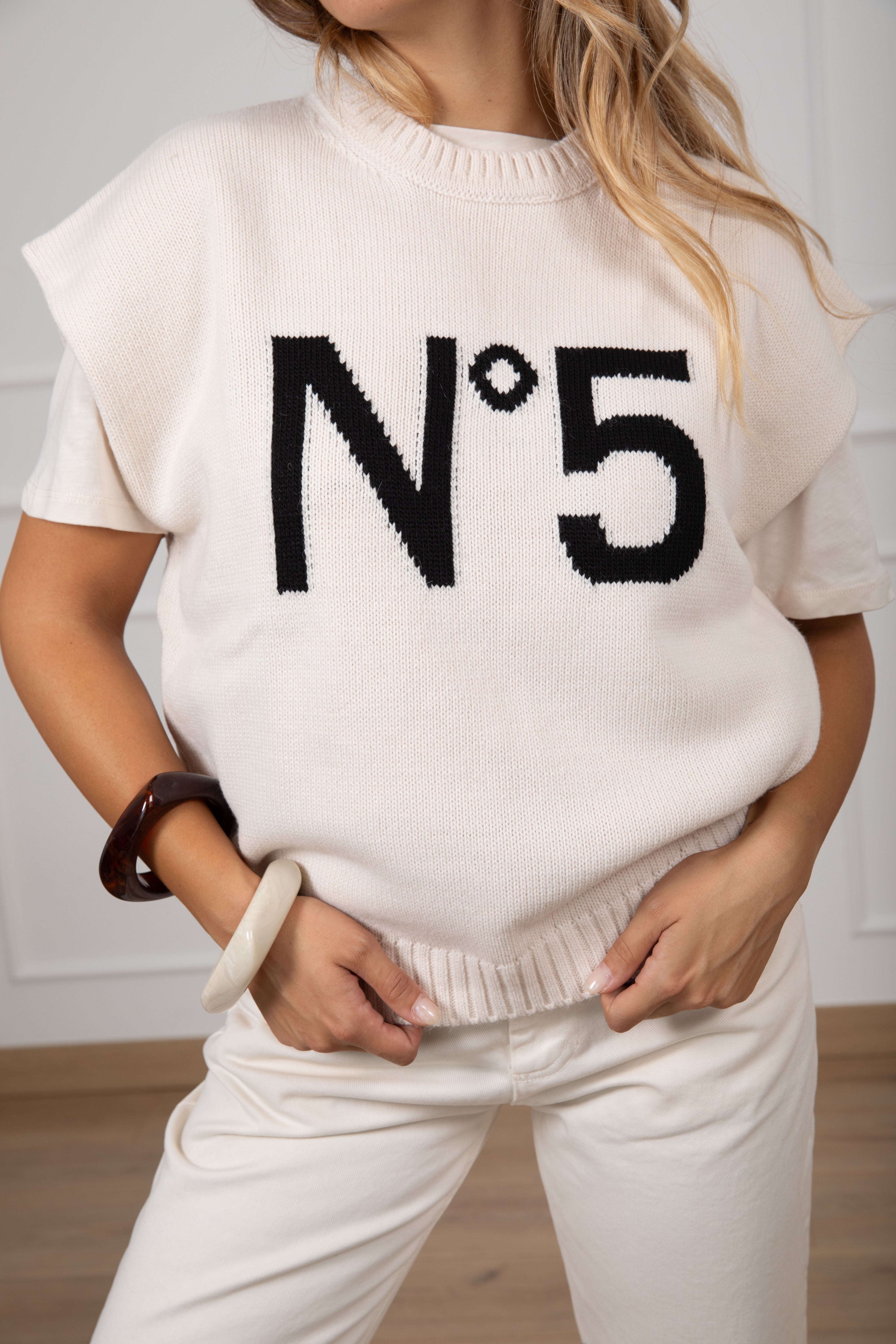 Gilet in maglia "N 5" Tensione IN