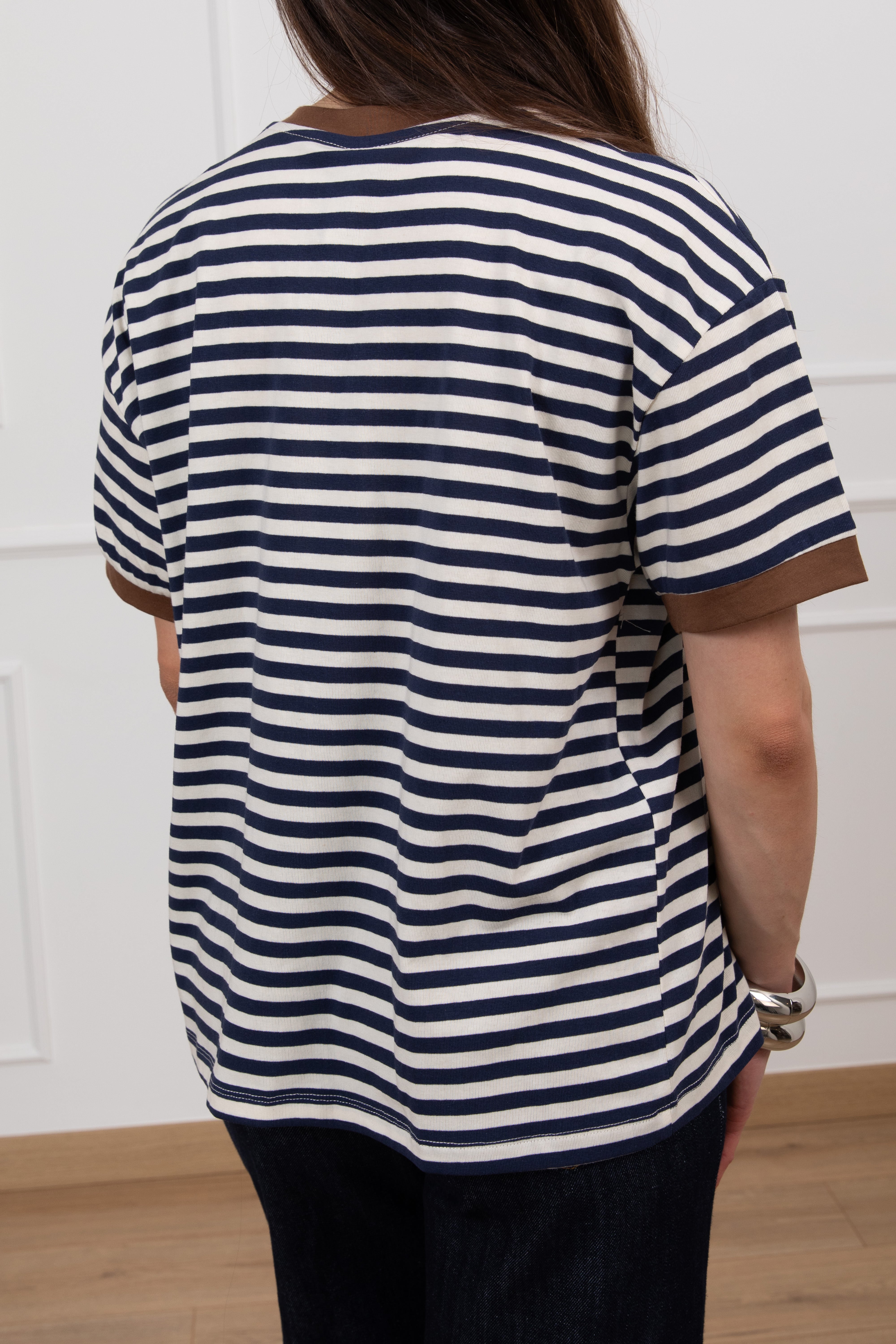 T-shirt "N 5" a righe Tensione IN