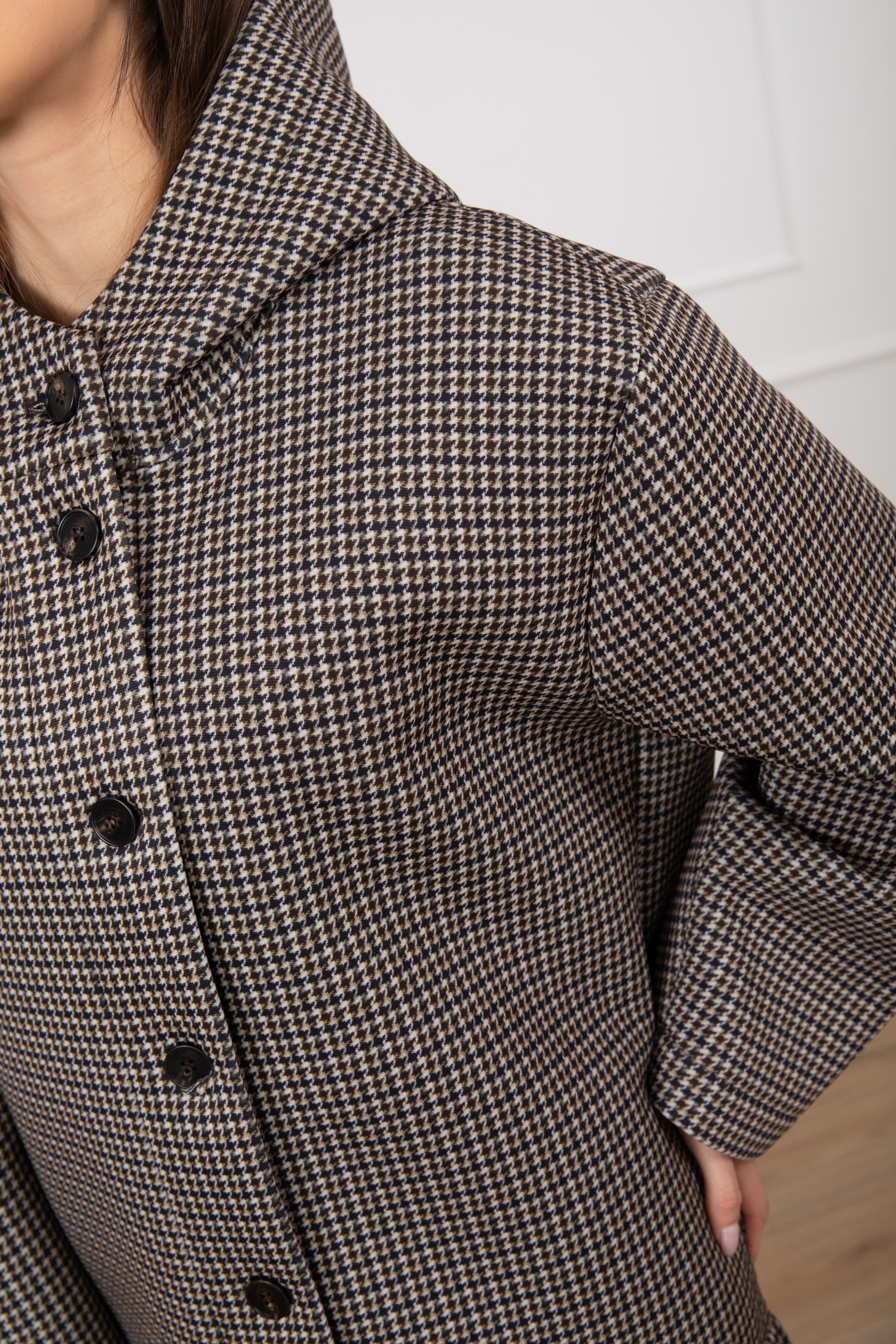 Giacca-cappotto in neo-prene con cappuccio Susy Mix