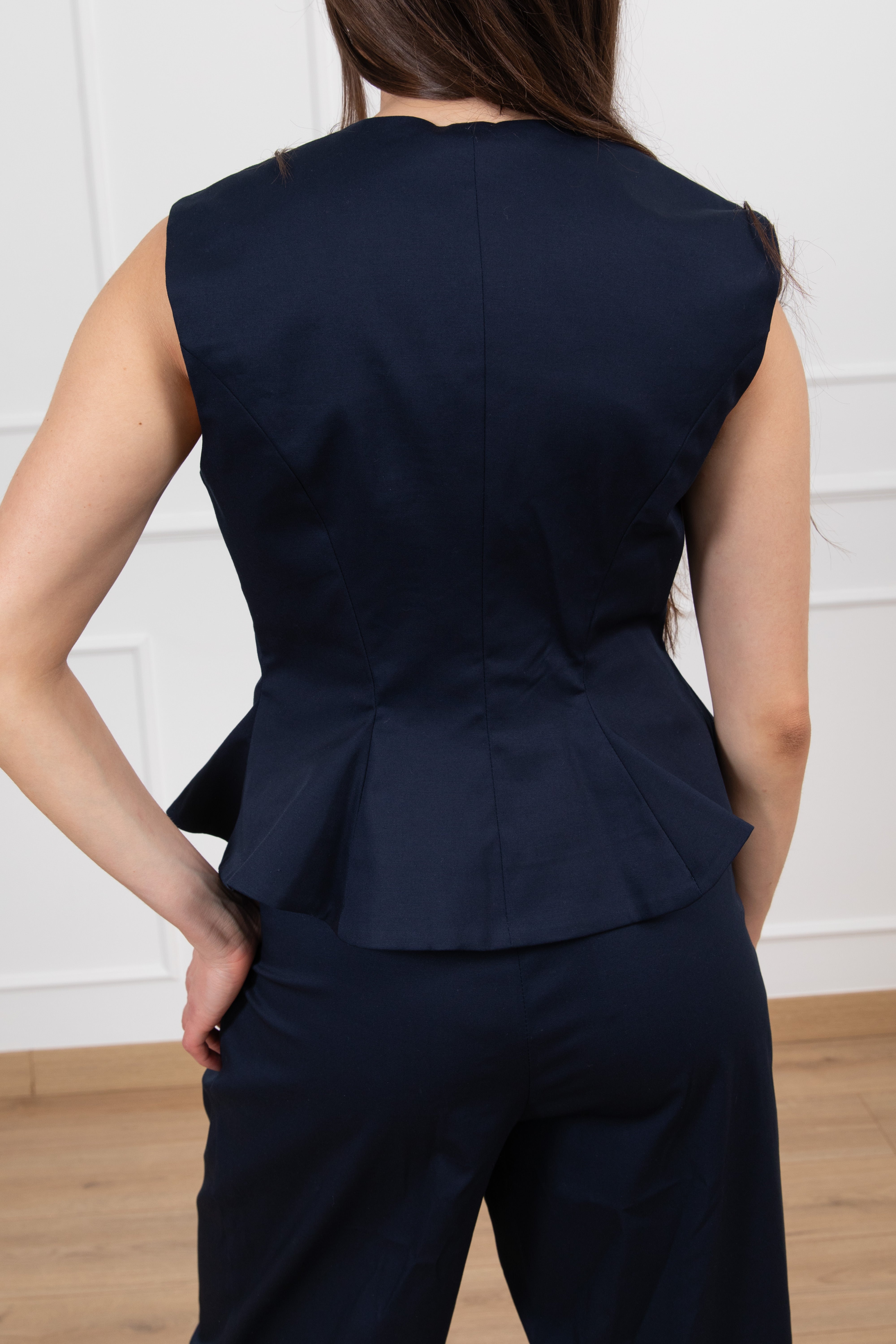Gilet in cotone con godet Tensione IN