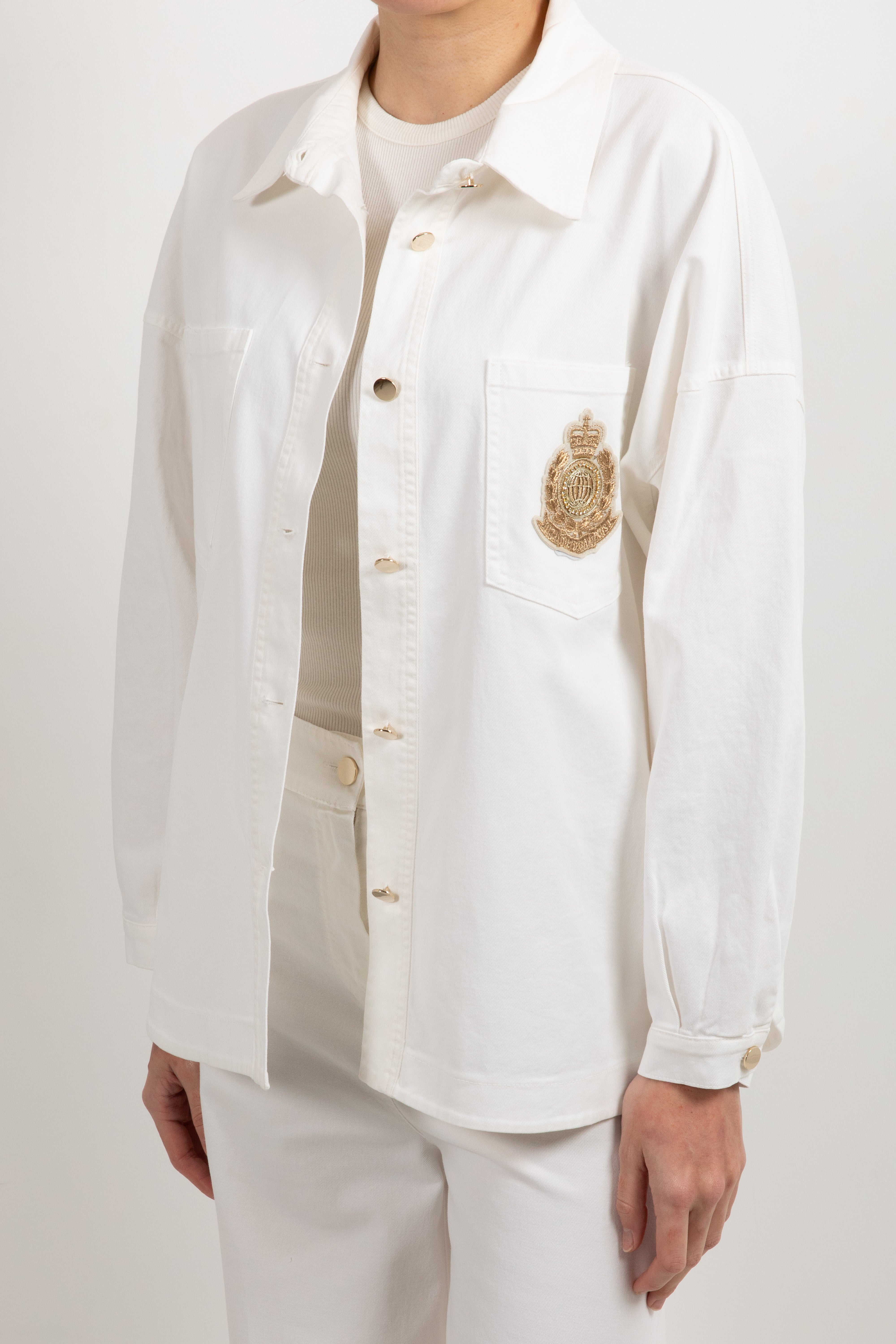 Giacca-camicia con patch Tensione IN
