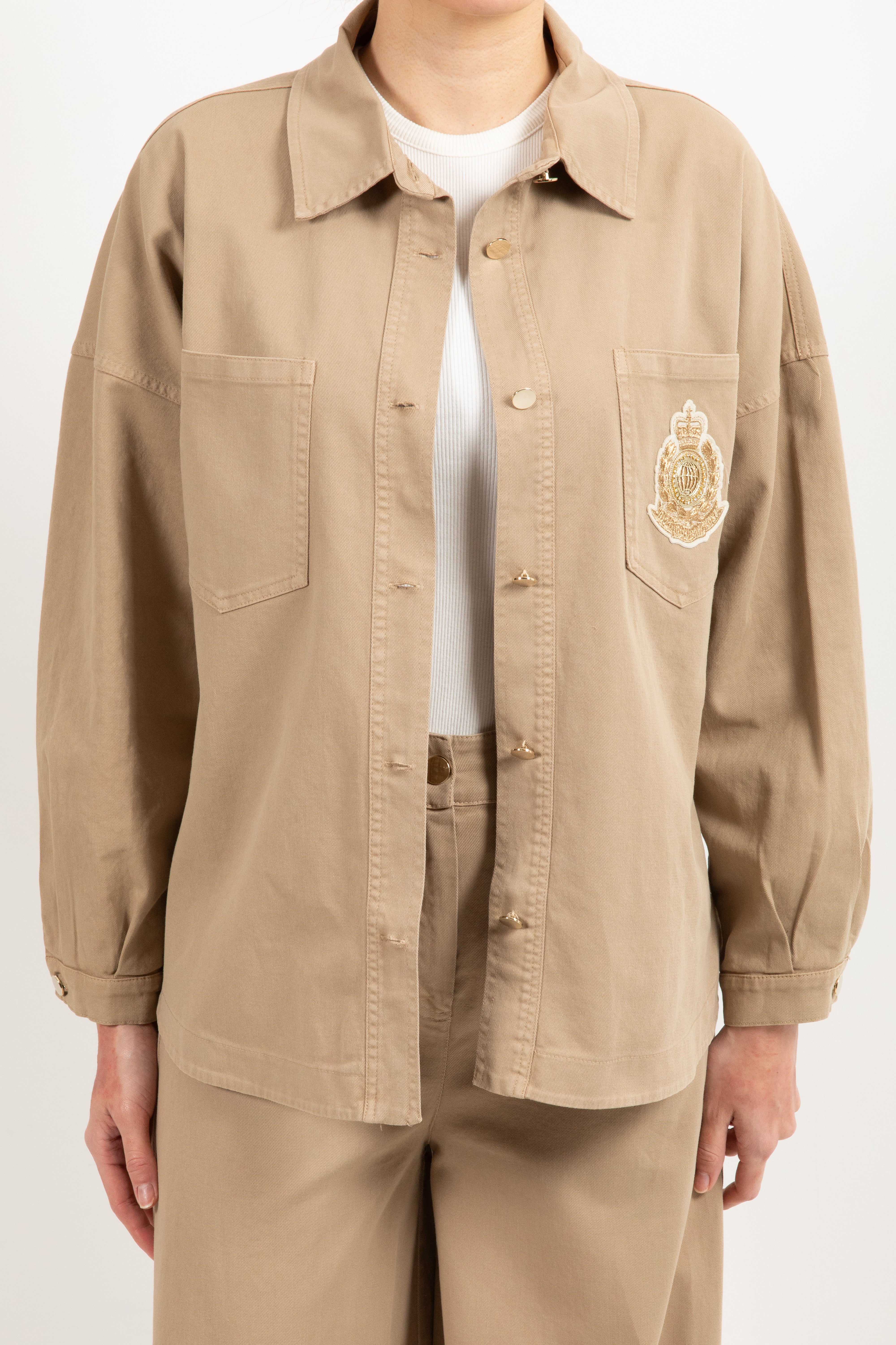 Giacca-camicia con patch Tensione IN