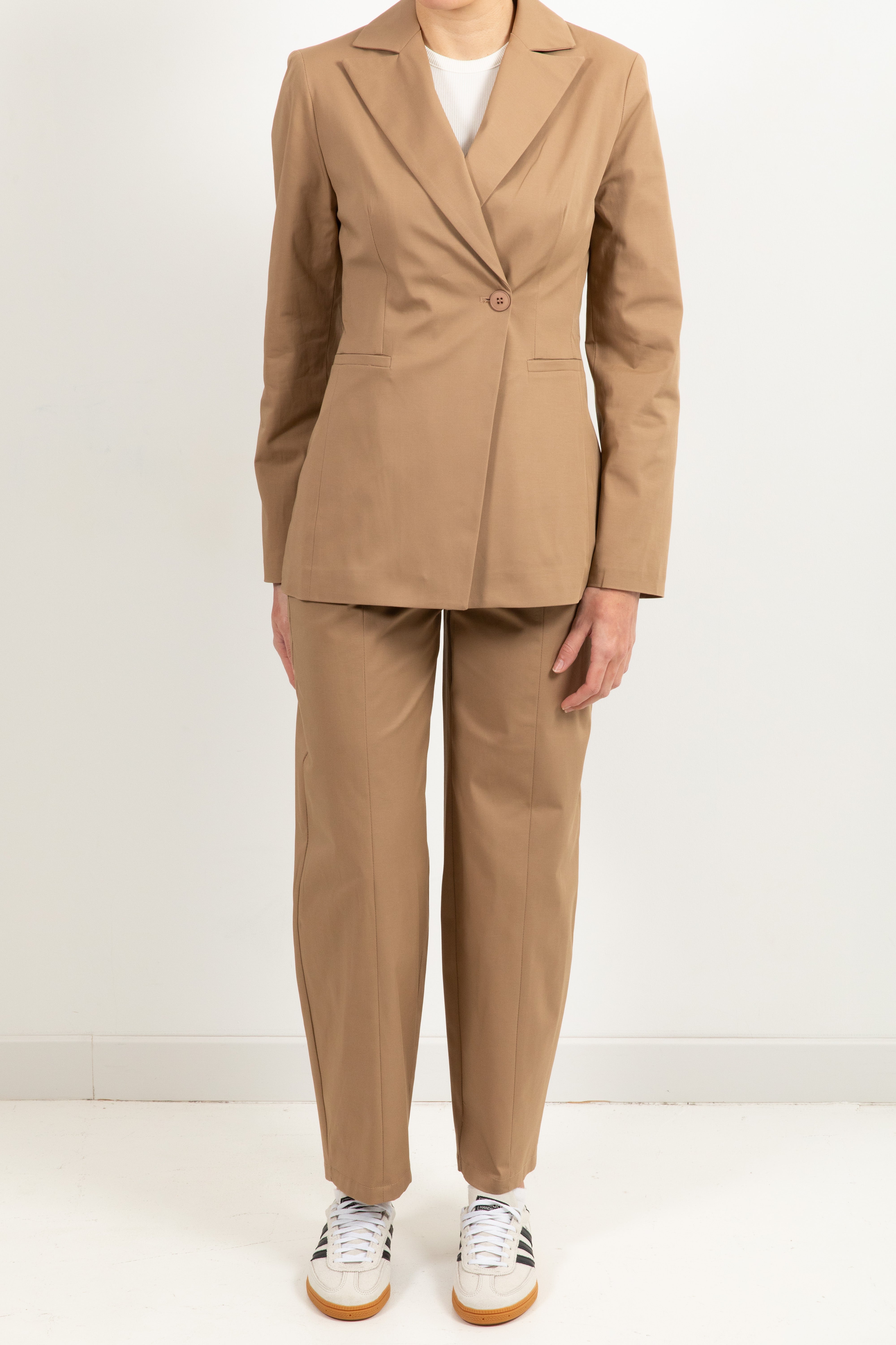 Pantalone carrot-fit in cotone Susy Mix