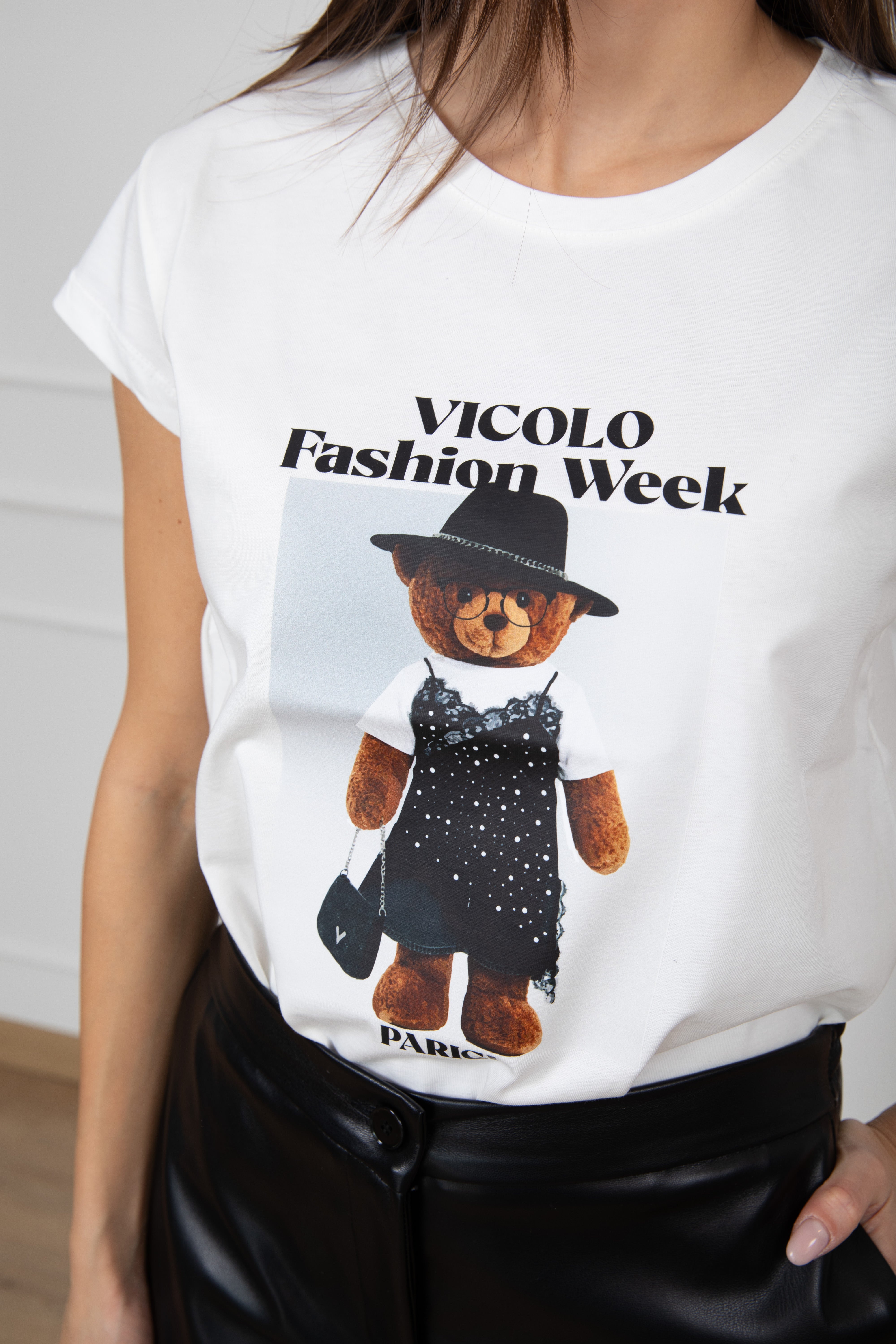 T-shirt "fashion week" teddy lingerie ViCOLO