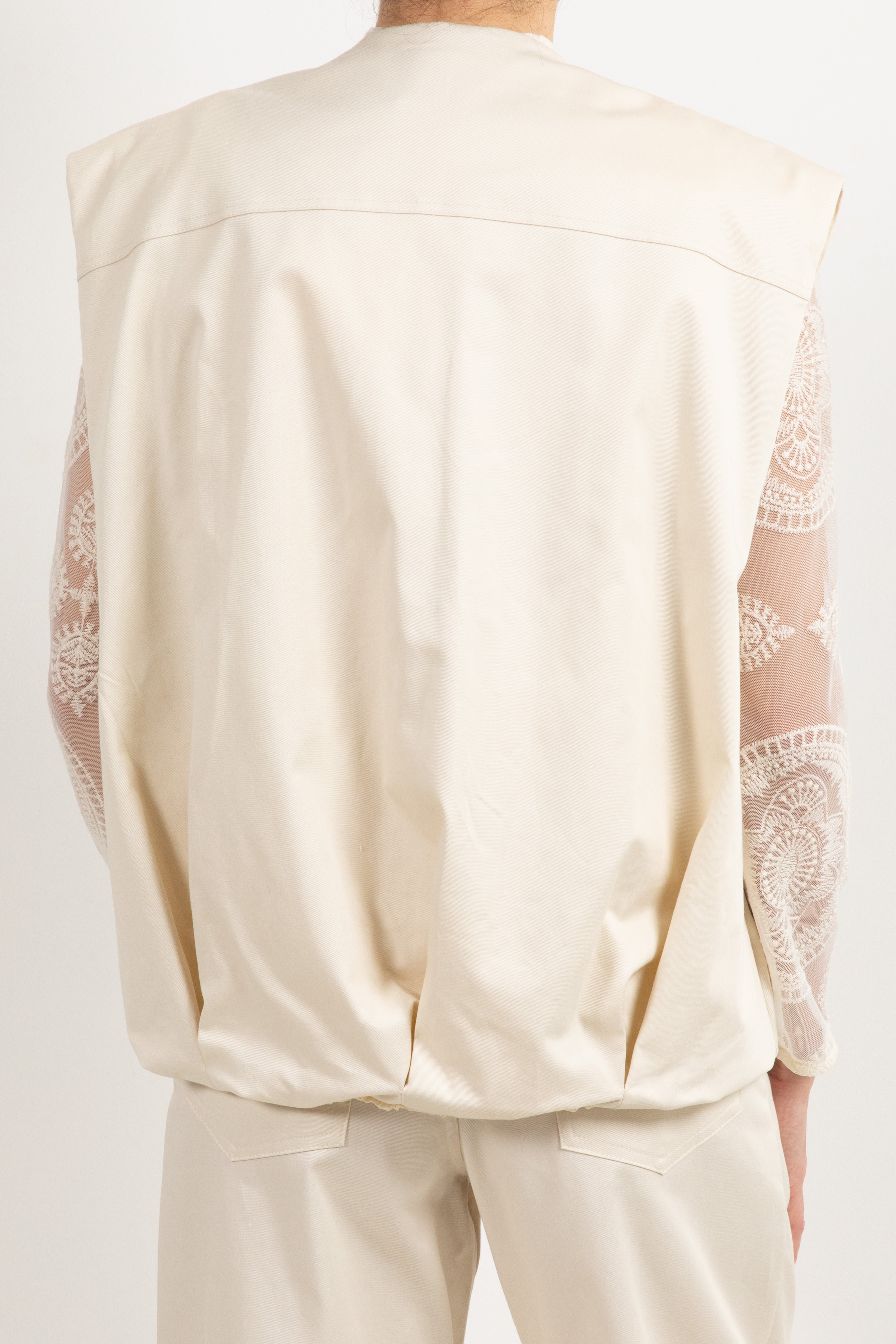Bomber smanicato in cotone ViCOLO