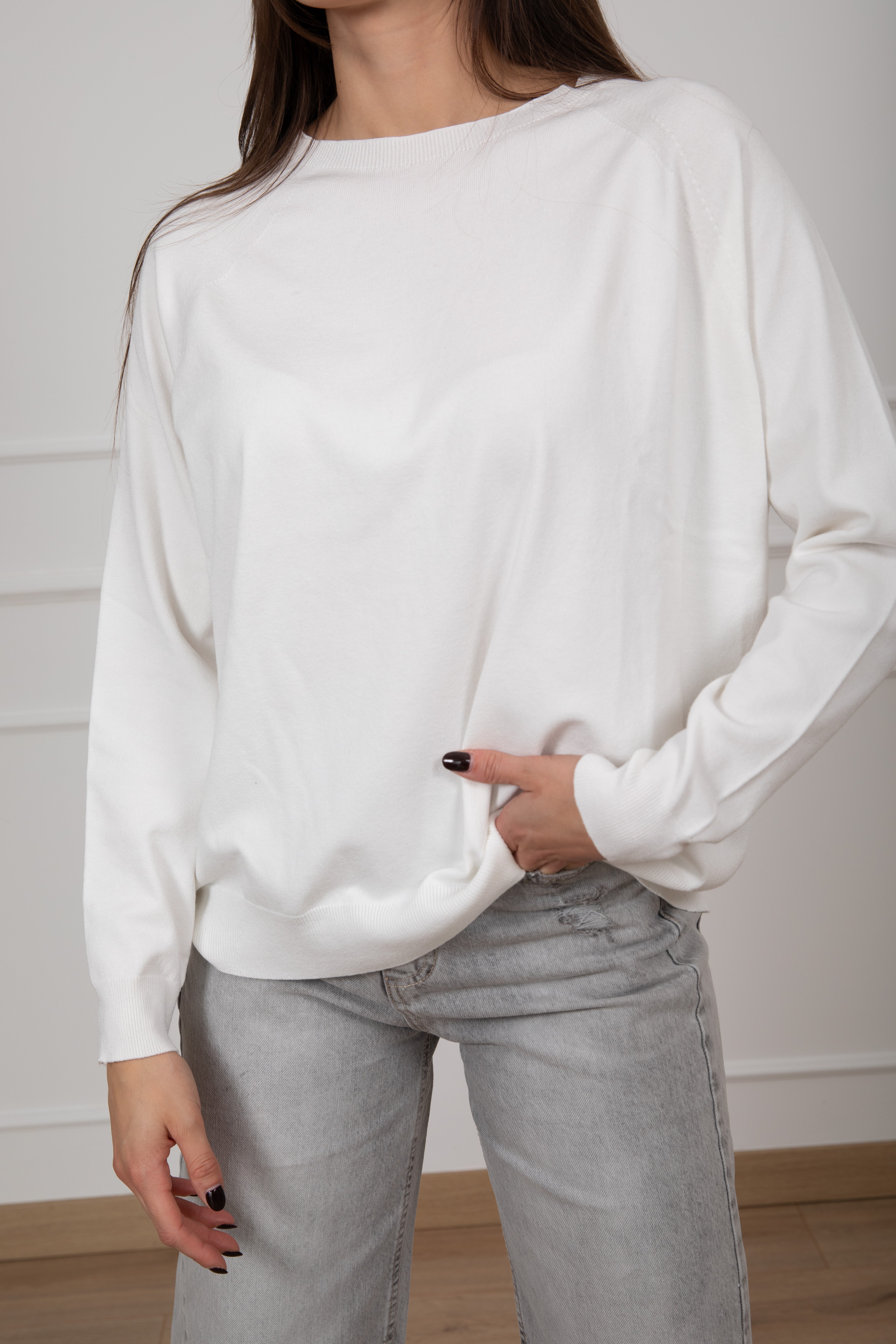 Maglia in viscosa con scollo a barchetta ViCOLO