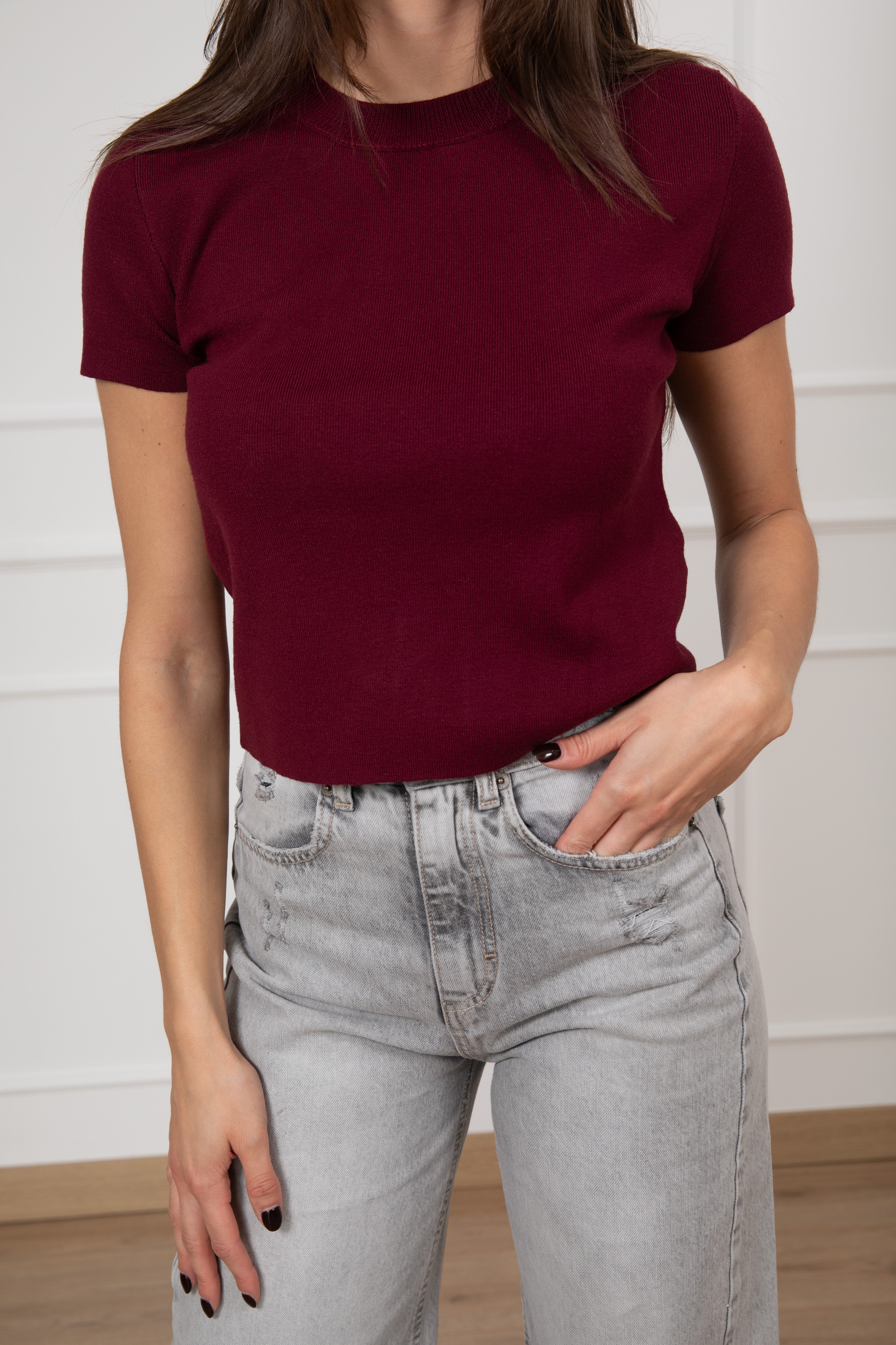T-shirt in maglia ViCOLO