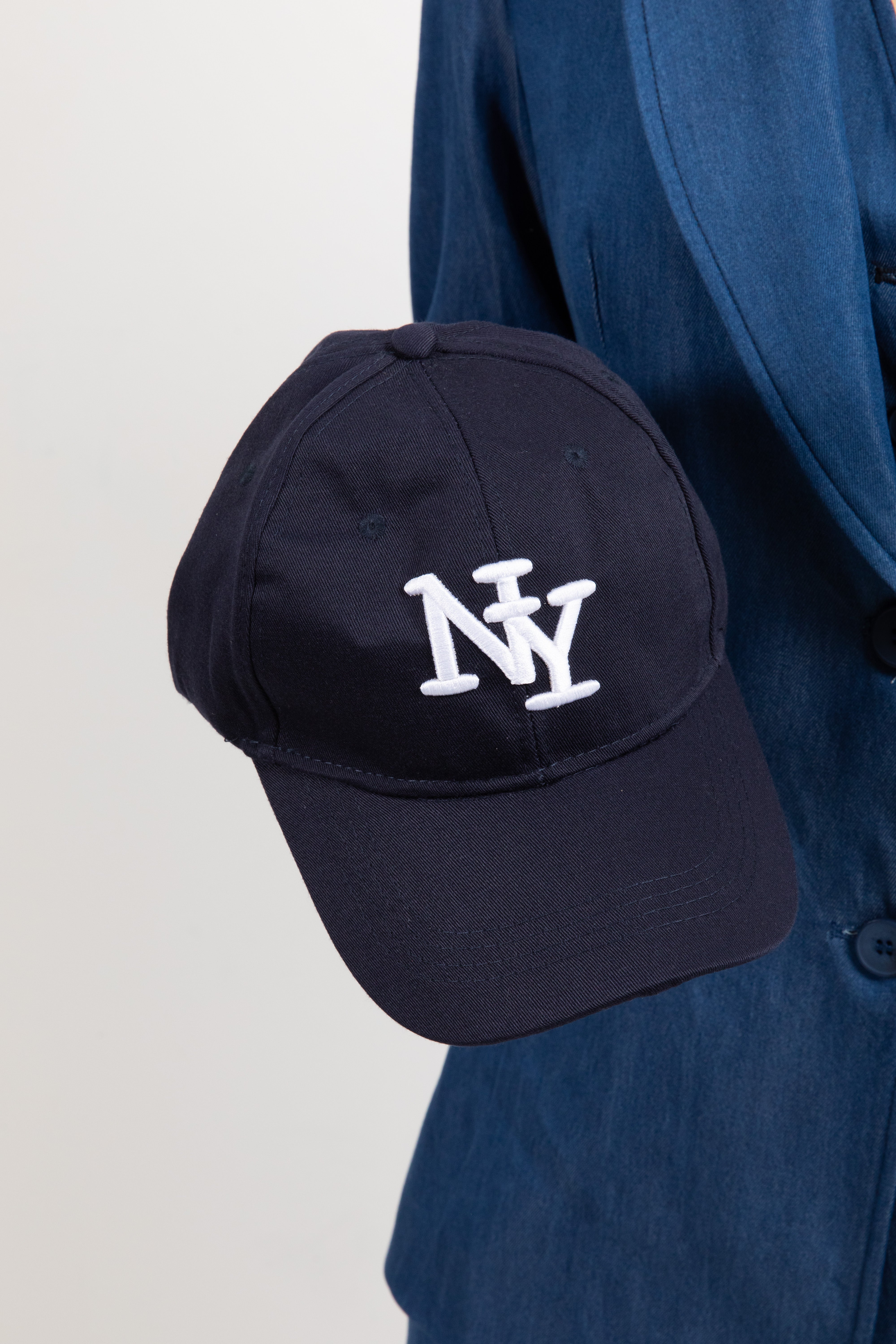 Giacca 2 bottoni in jeans con berretto "NY" Tensione IN