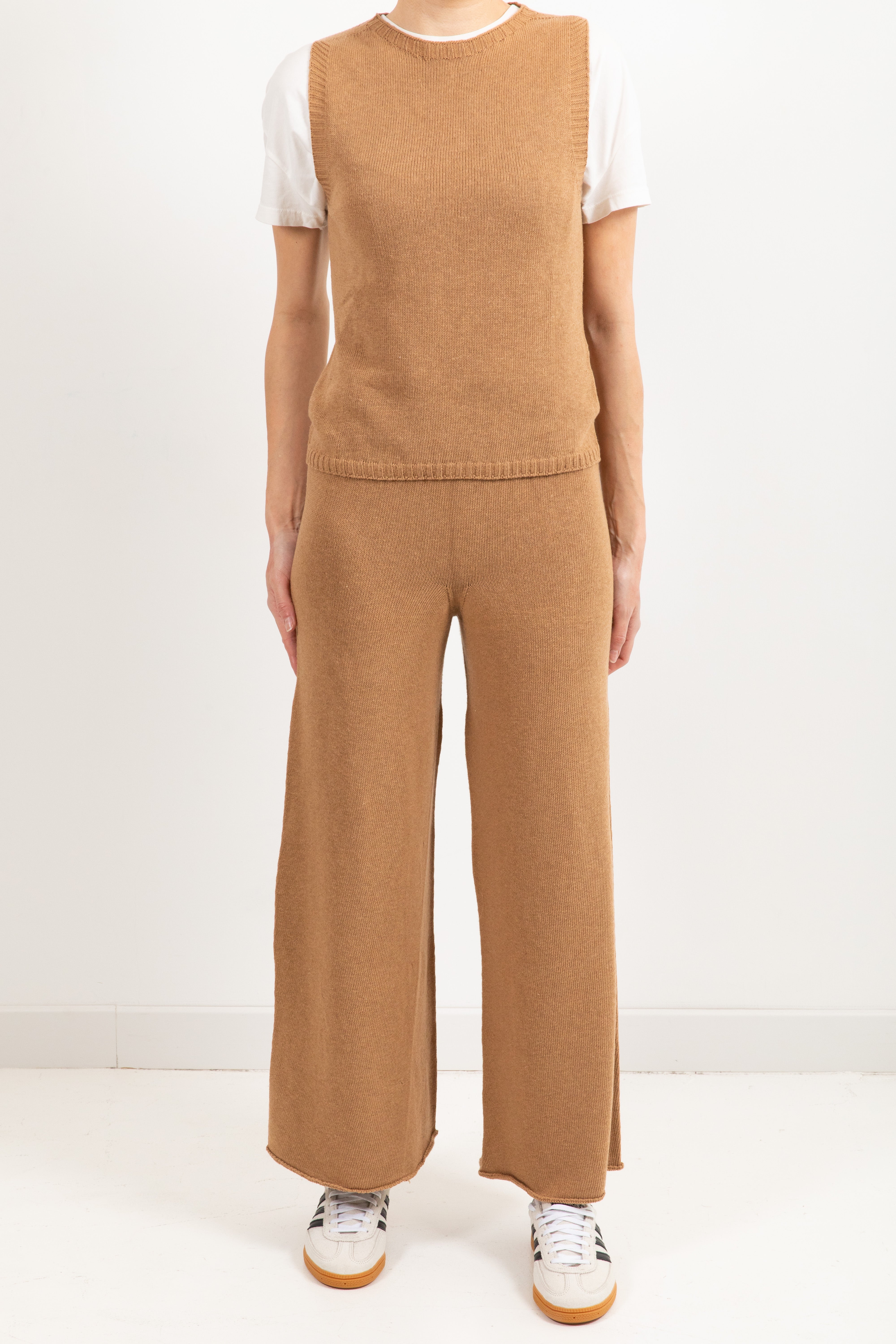 Pantalone gamba ampia in maglia ViCOLO