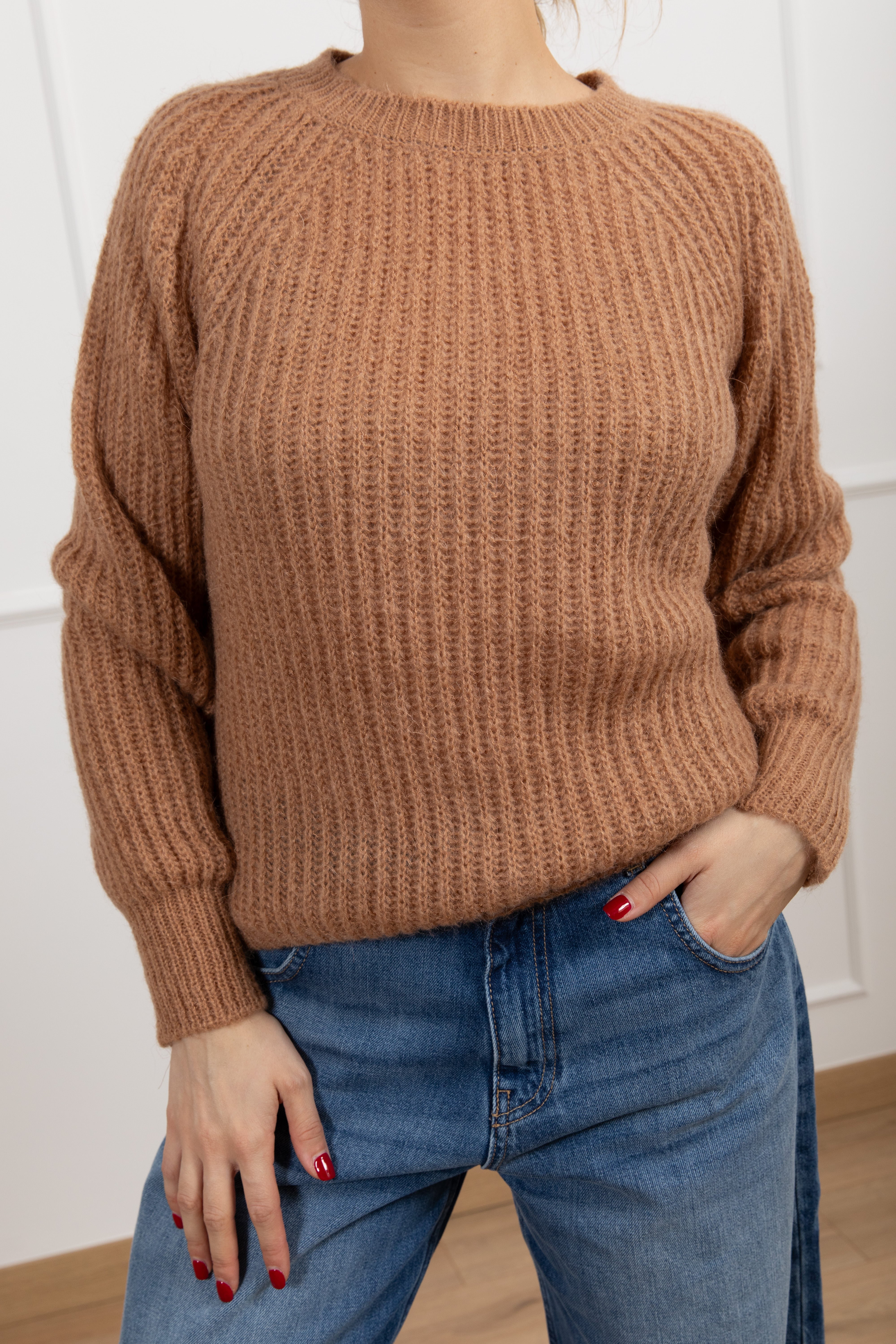 Pull girocollo in mohair ViCOLO