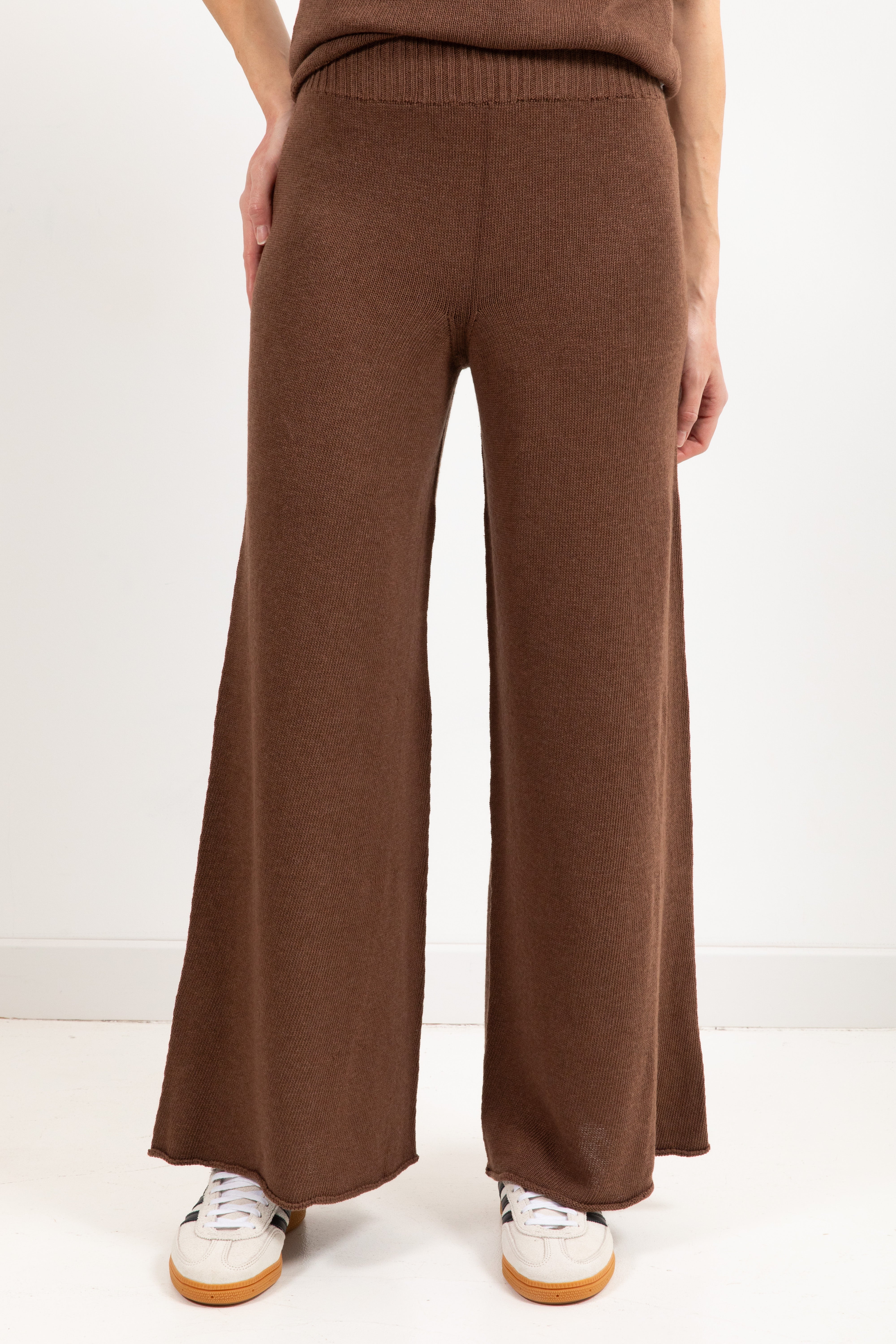 Pantalone gamba ampia in maglia ViCOLO