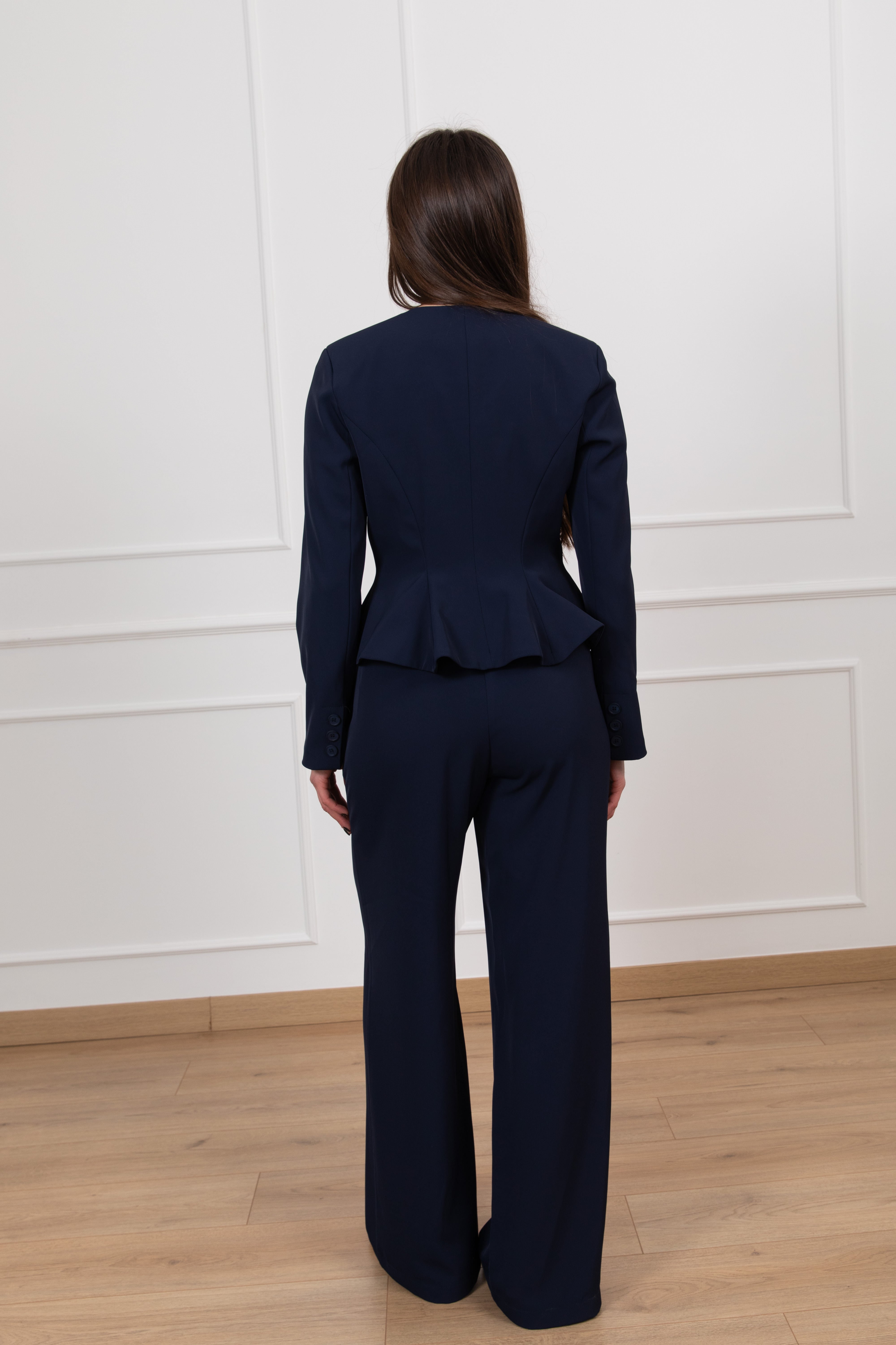 Tailleur giacca con godet e pantalone Tensione IN