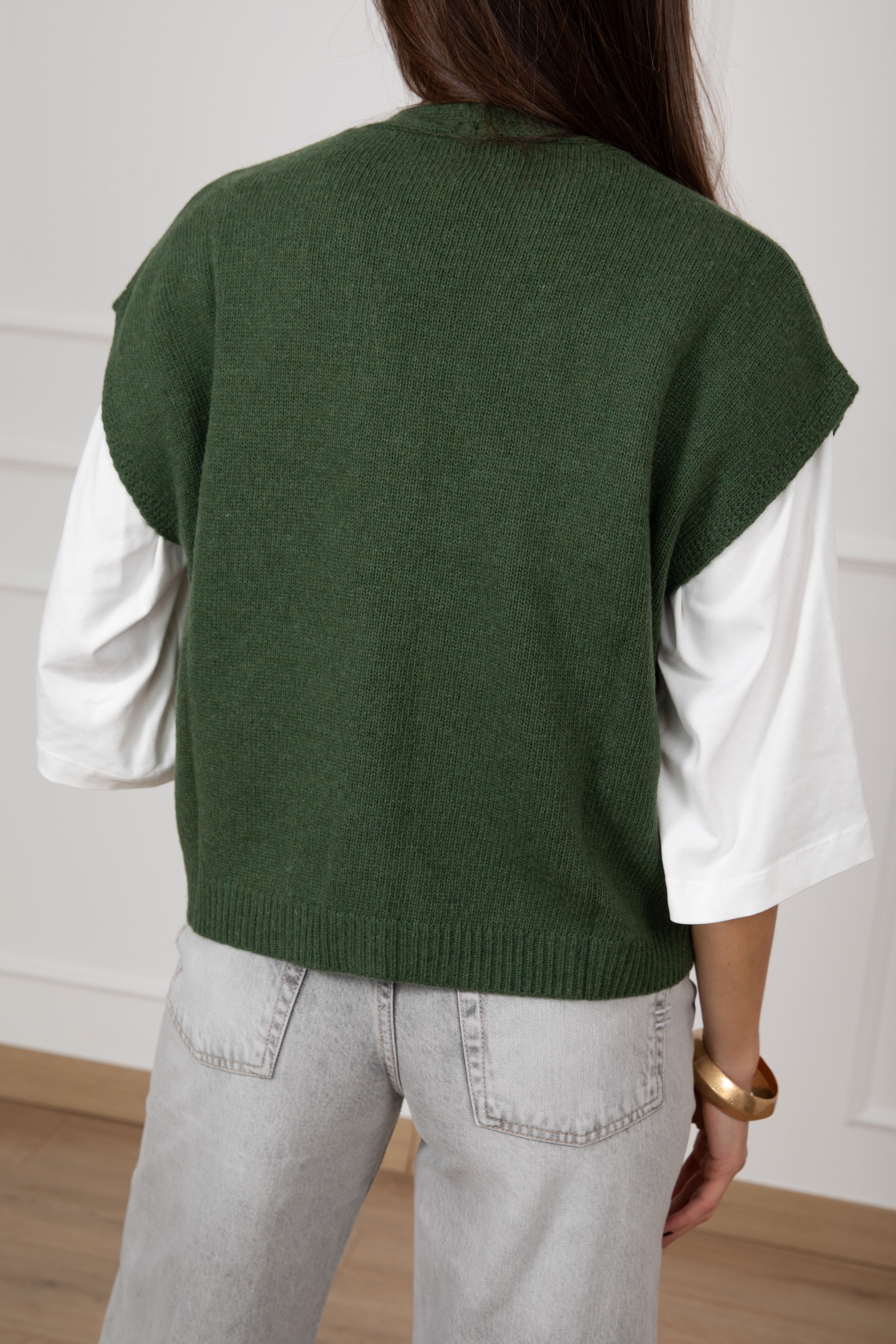 Gilet over-size in maglia Tensione IN