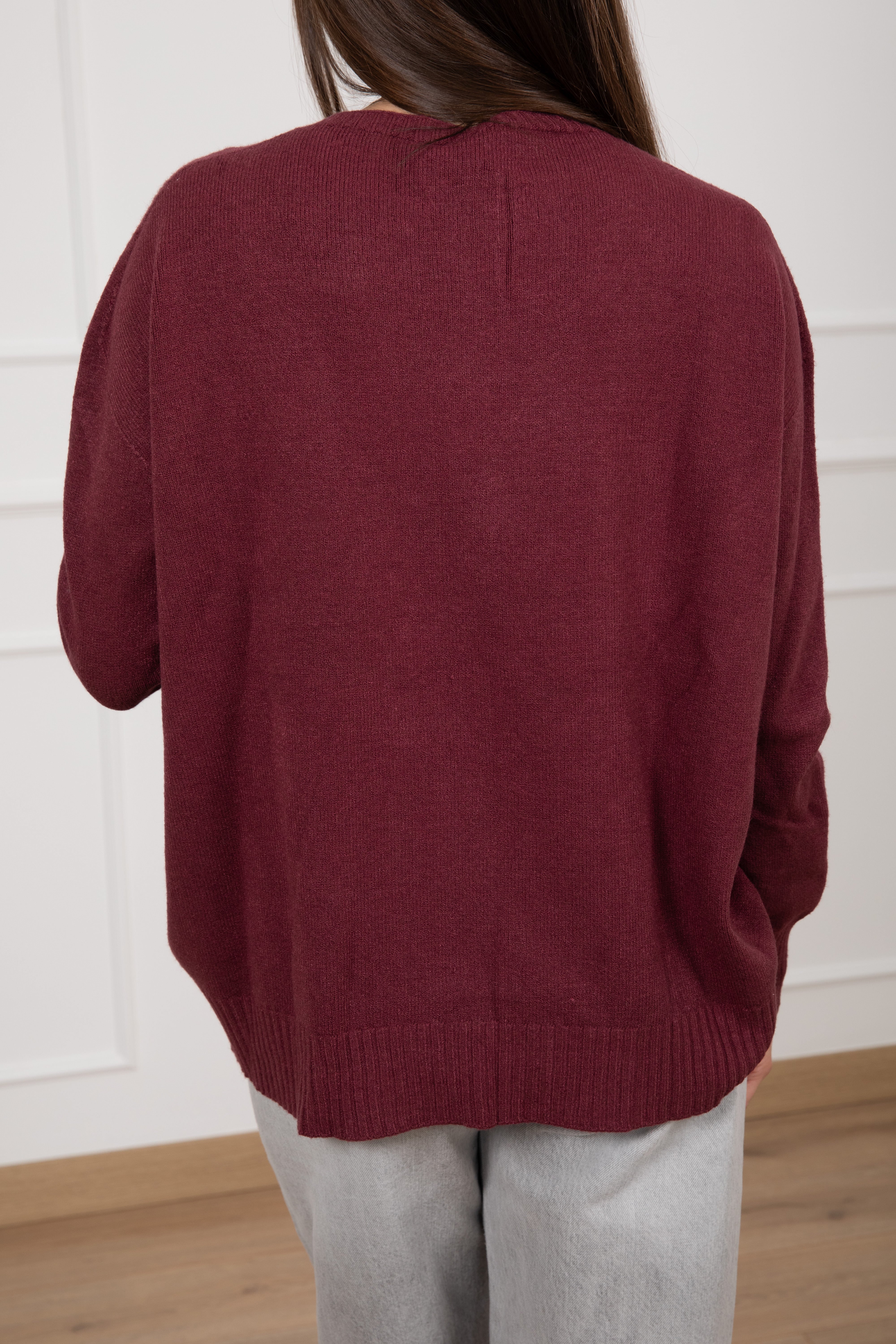 Pull over-size con fondo stondato Susy Mix