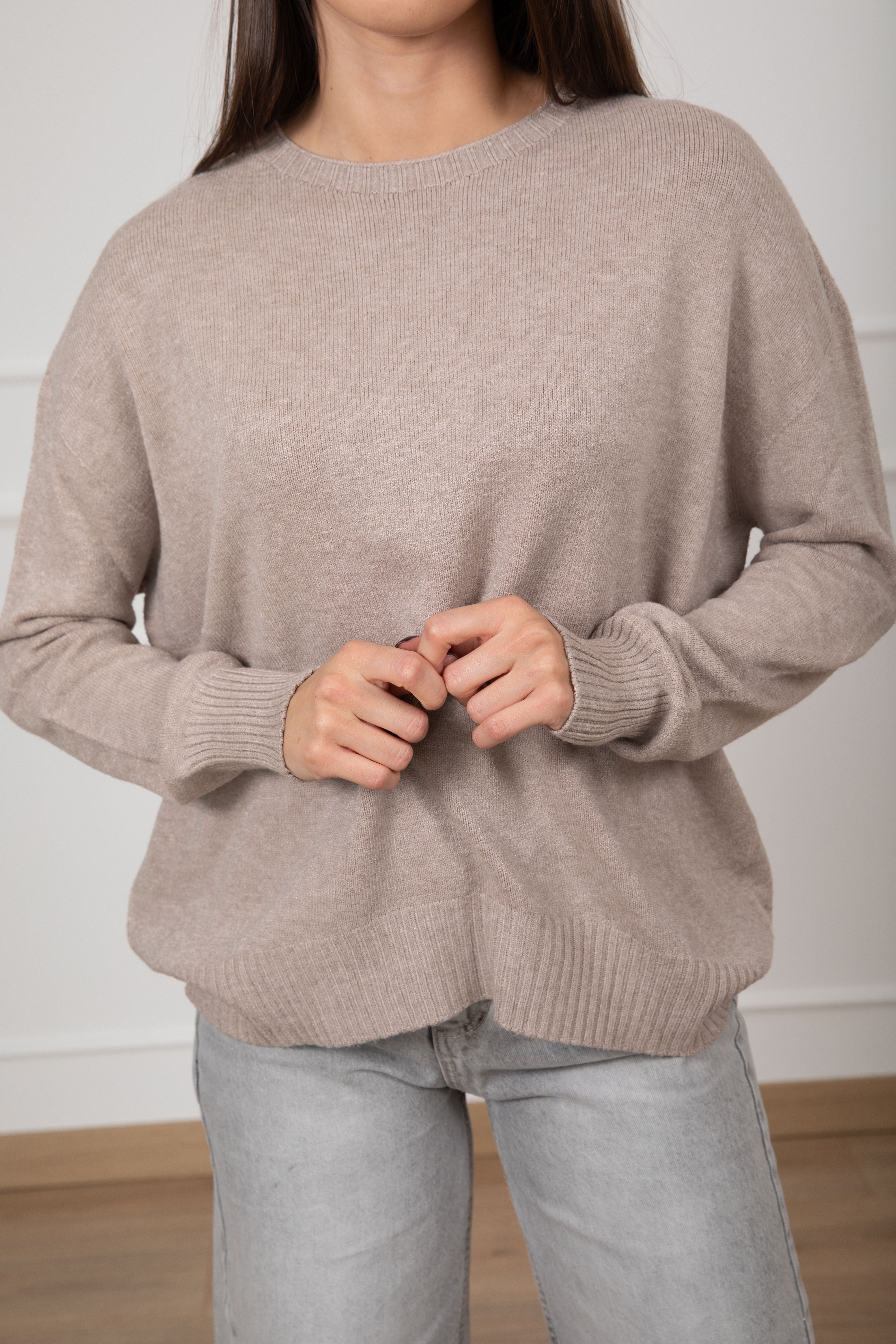 Pull over-size con fondo stondato Susy Mix