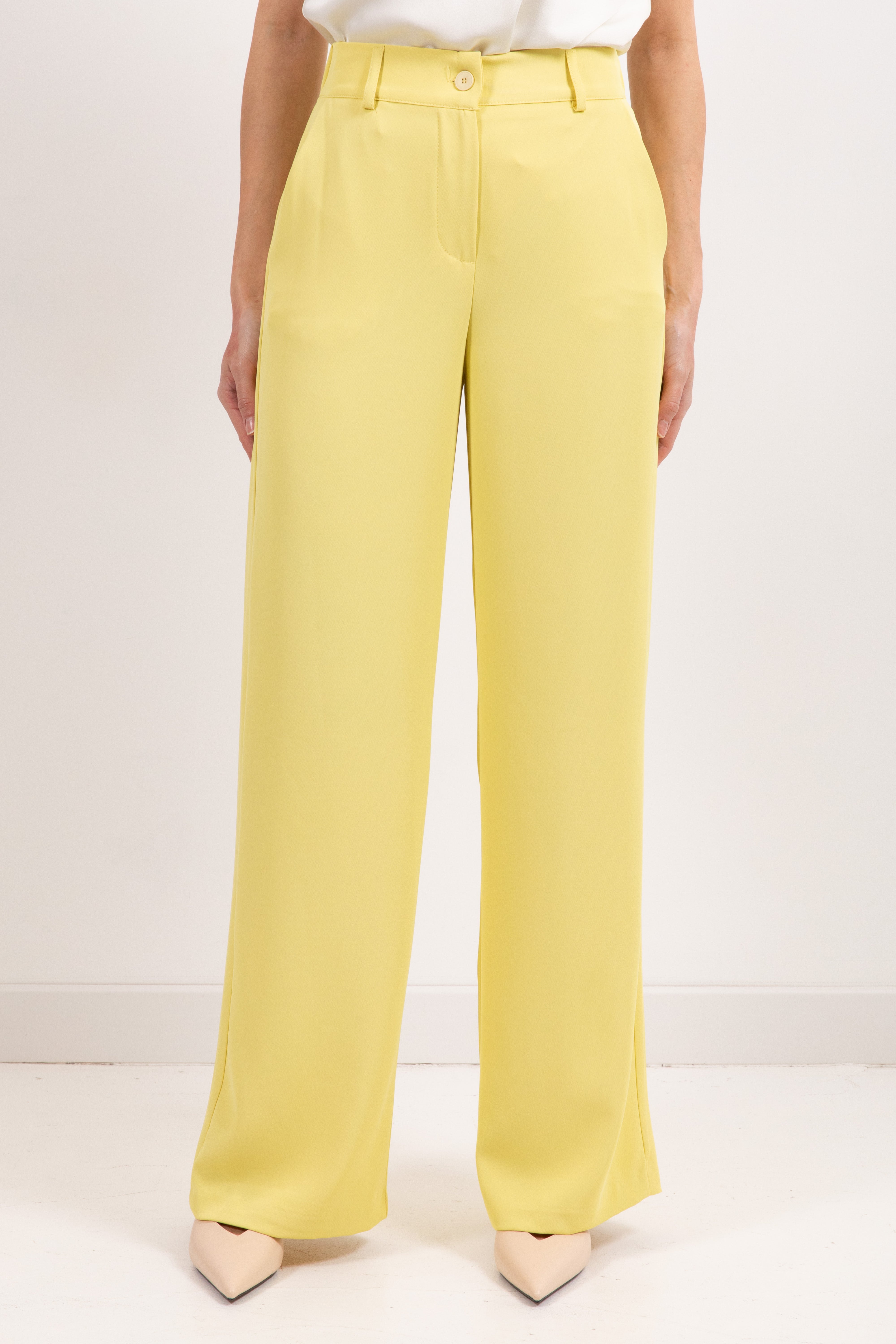 Tailleur fluido giacca con fusciacca e pantalone gamba dritta Dixie