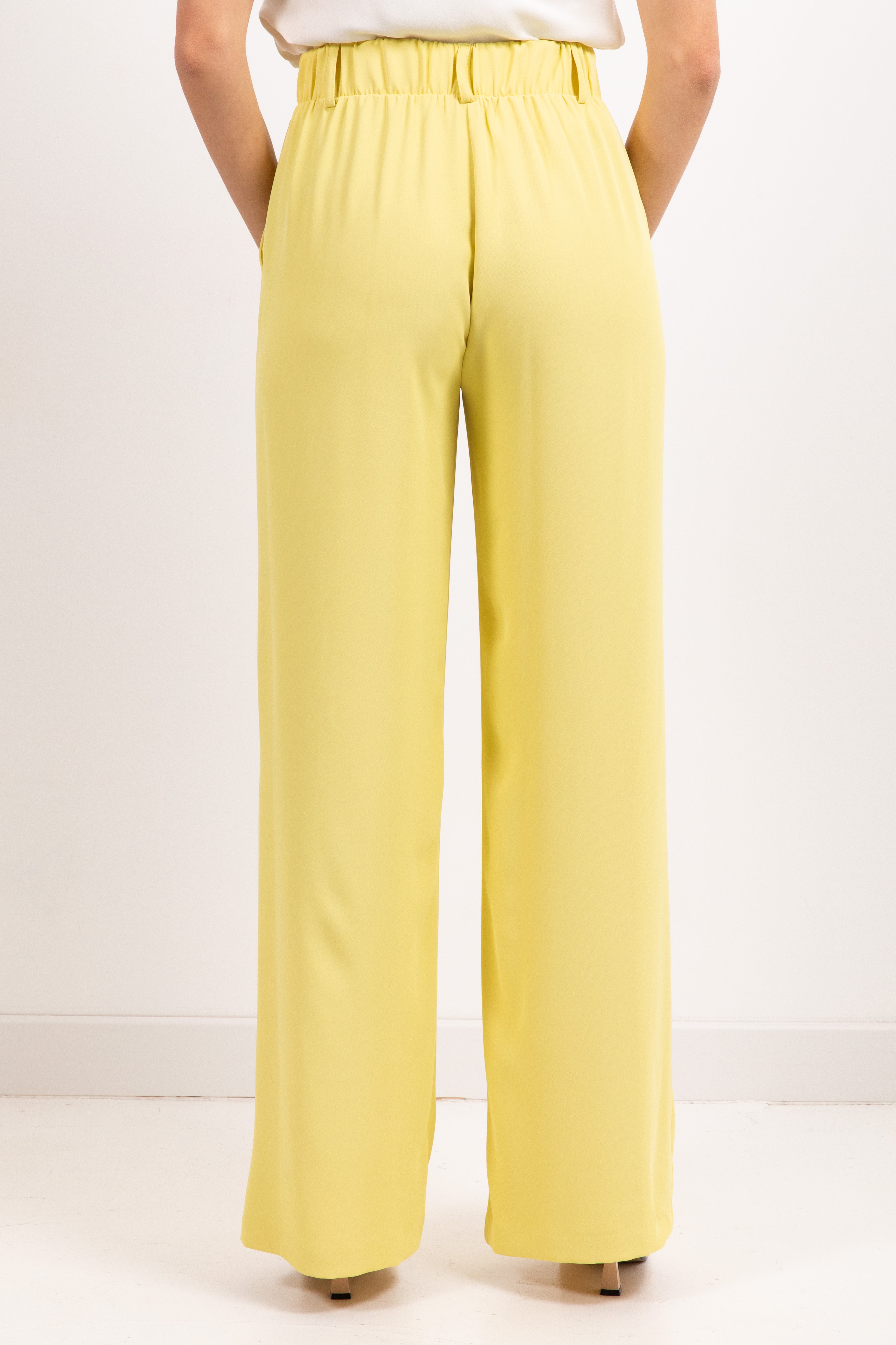 Tailleur fluido giacca con fusciacca e pantalone gamba dritta Dixie