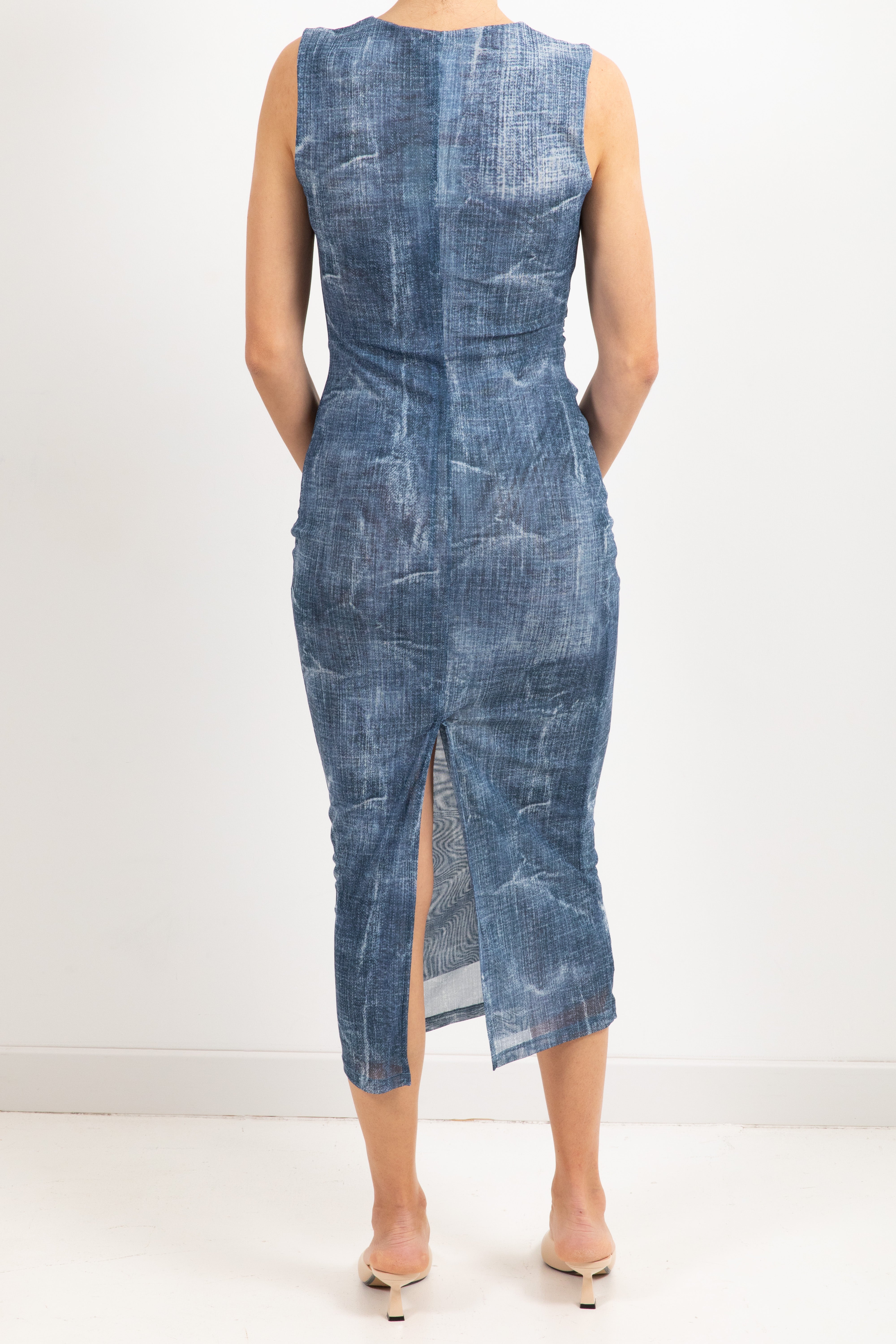 Abito lungo effetto jeans ViCOLO