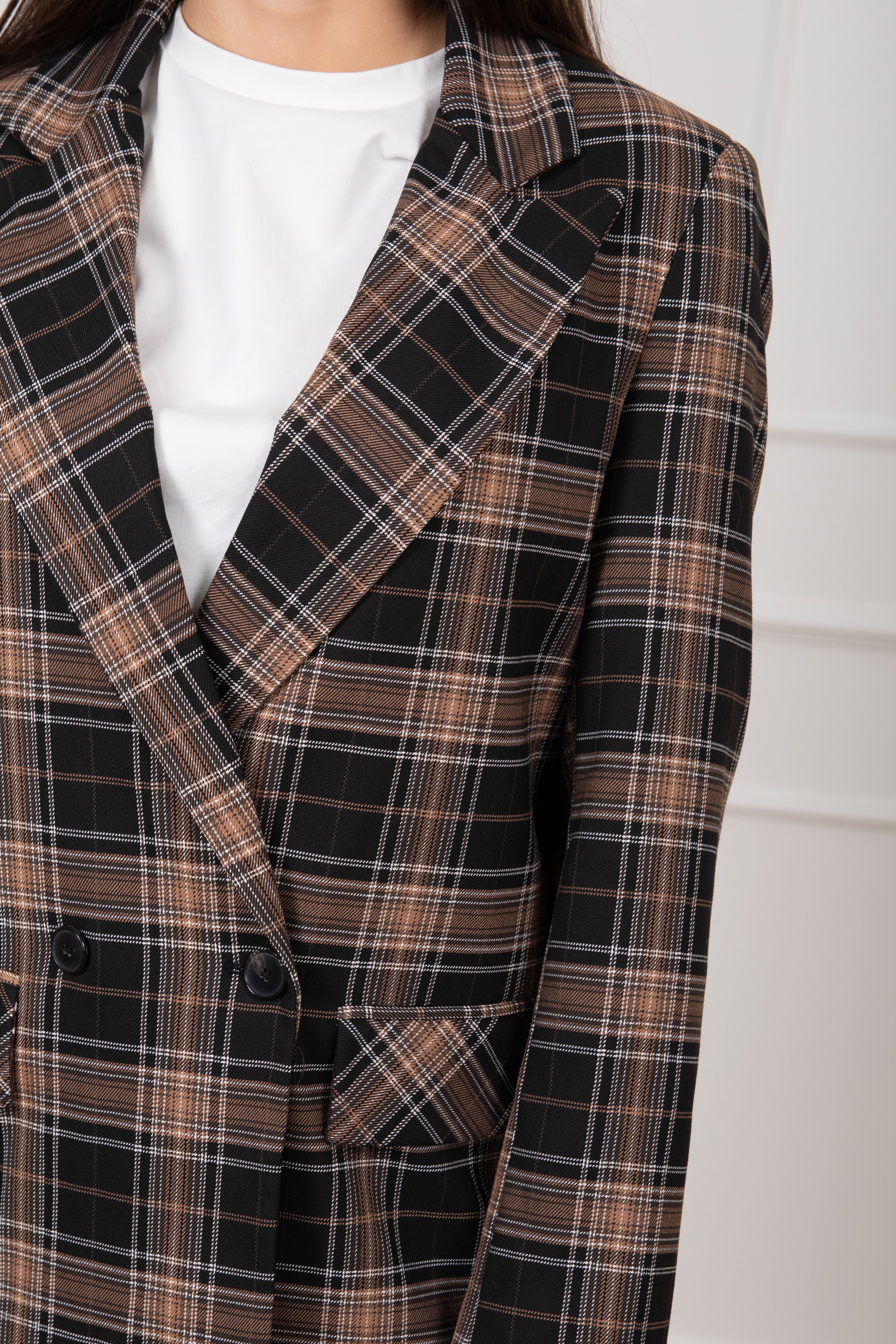 Giacca check 4 bottoni Dixie