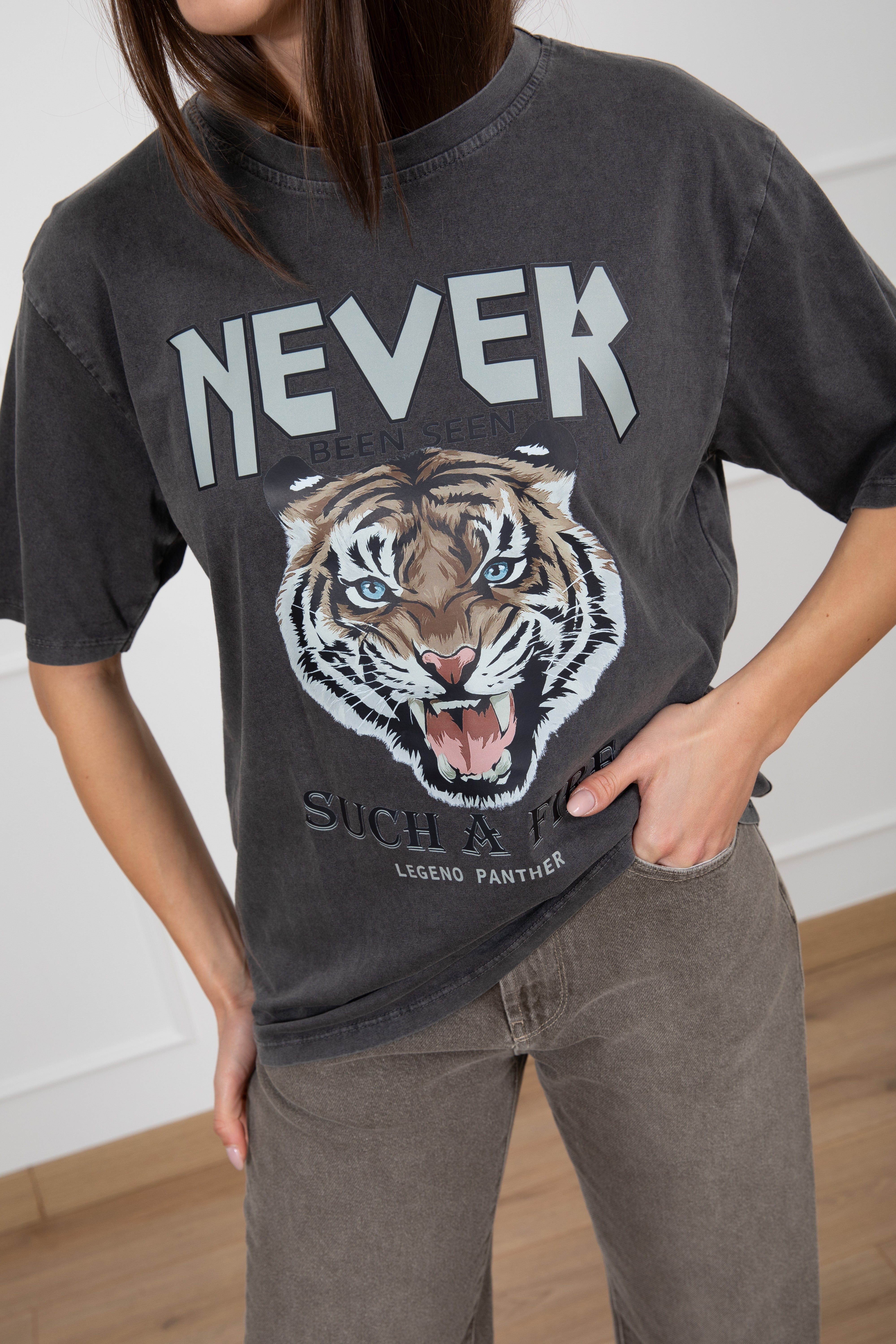 T-shirt "Tiger" stone washed Susy Mix
