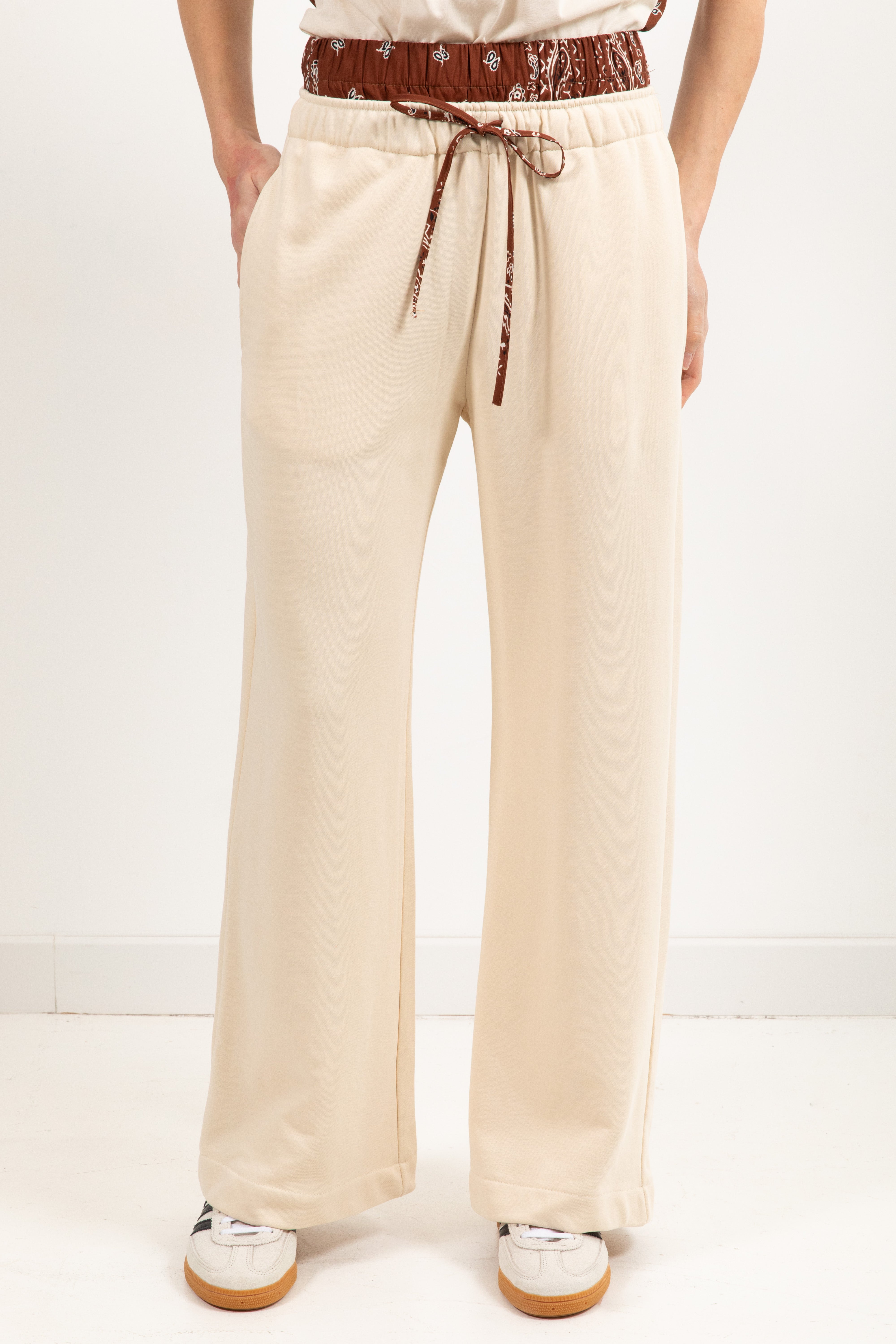 Pantalone burro in felpa boxer bandana ViCOLO X GLAM
