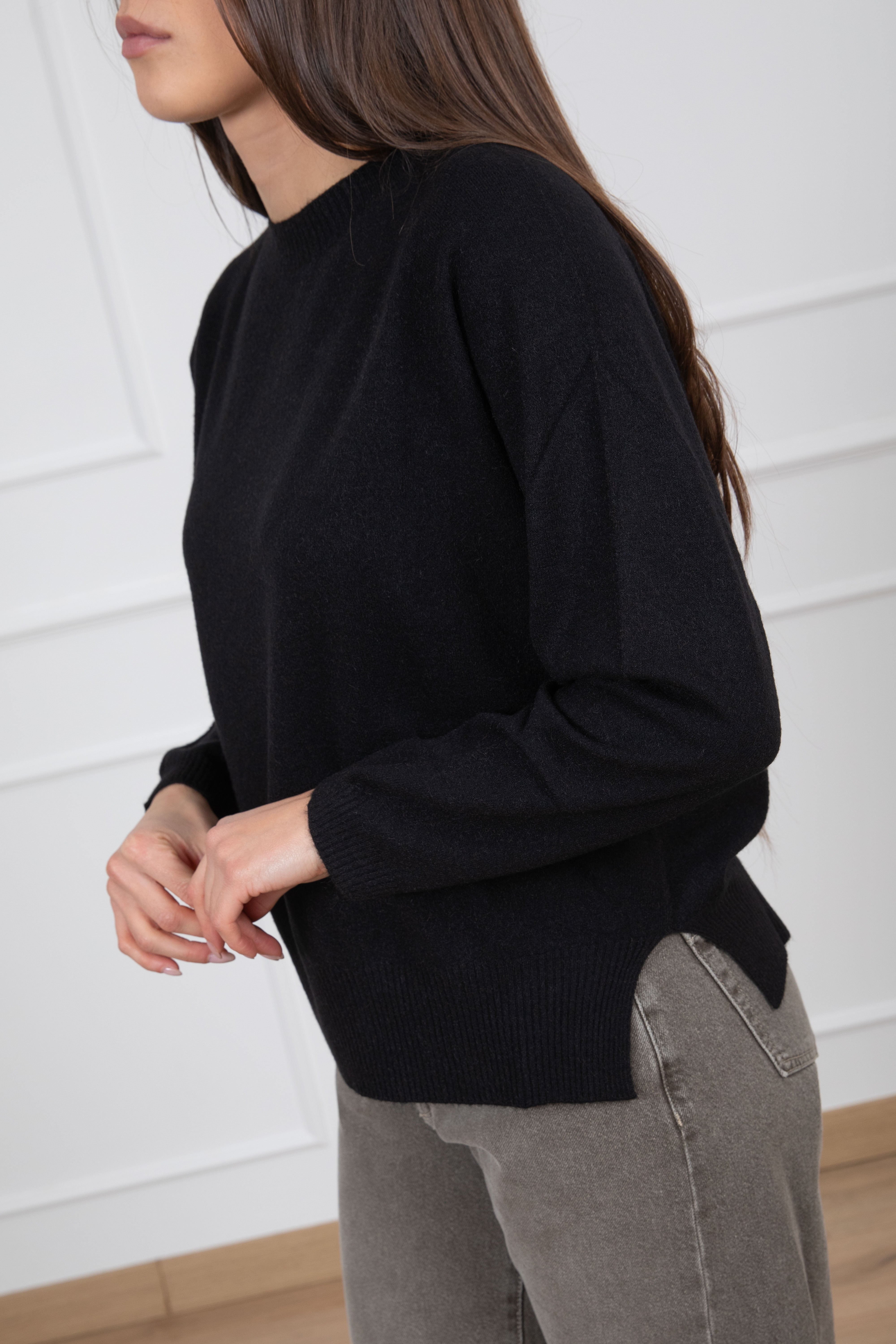 Maglia girocollo in viscosa Susy Mix