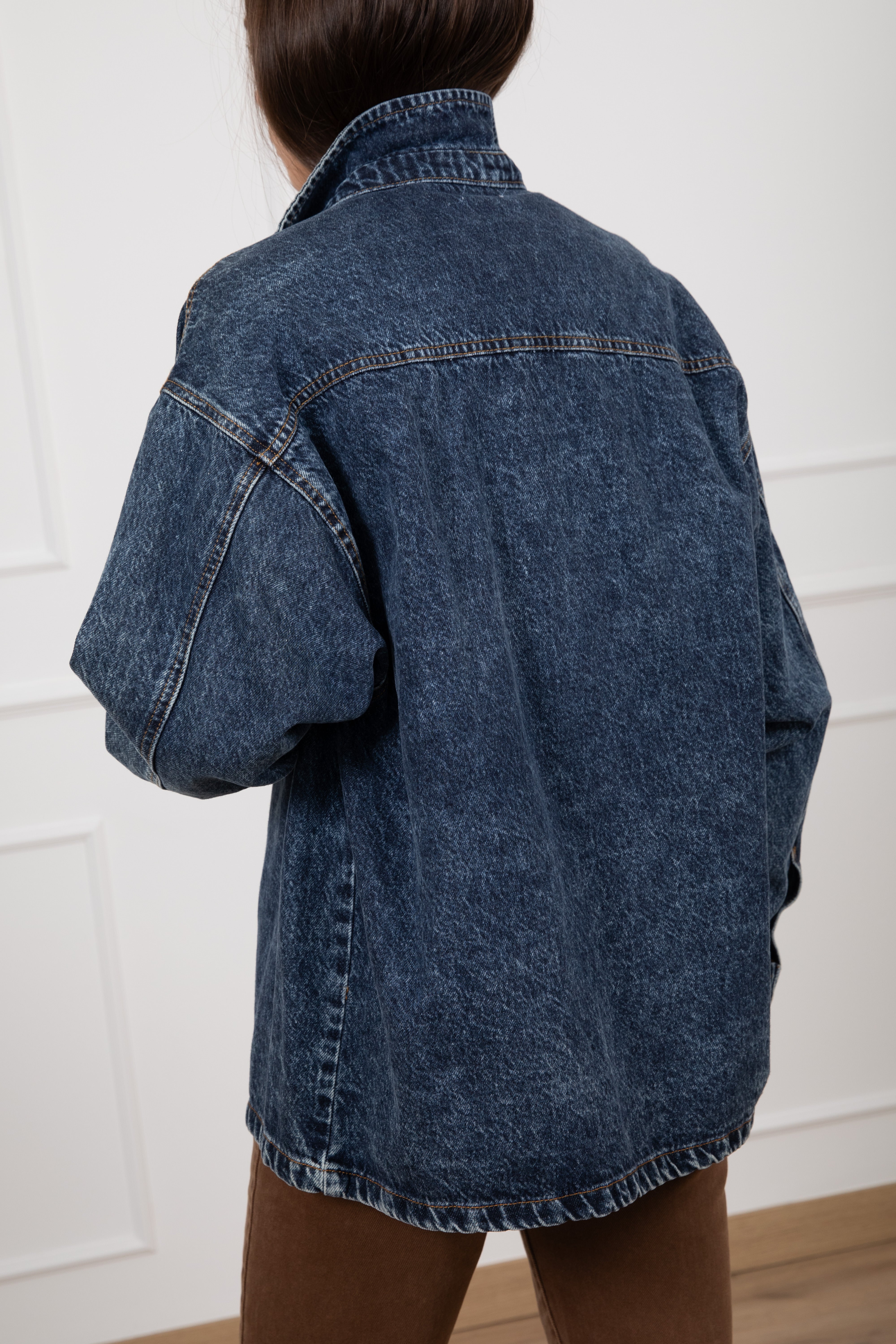 Giacca camicia over-size in jeans Susy Mix