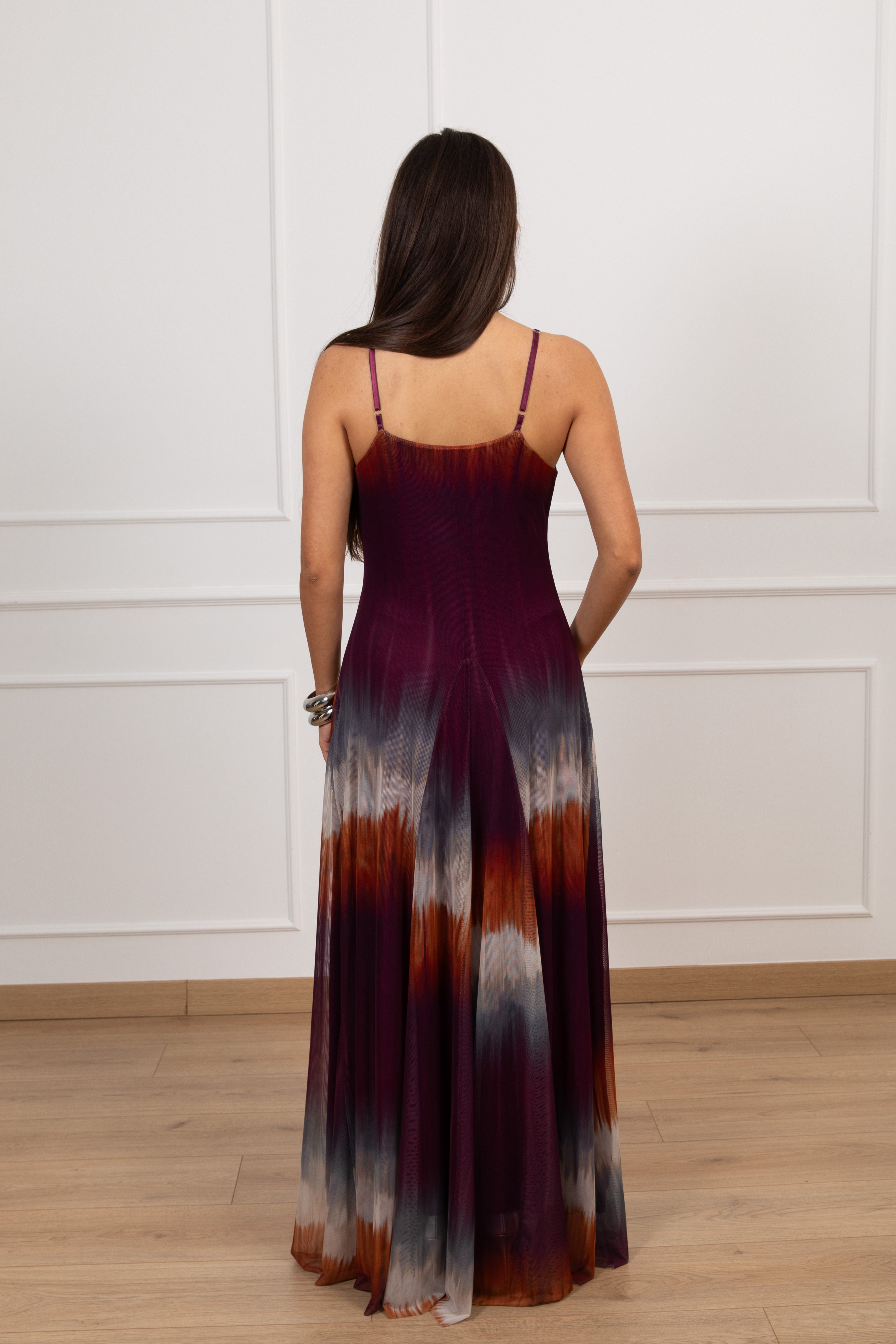 Abito lungo fantasia tie-dye Susy Mix