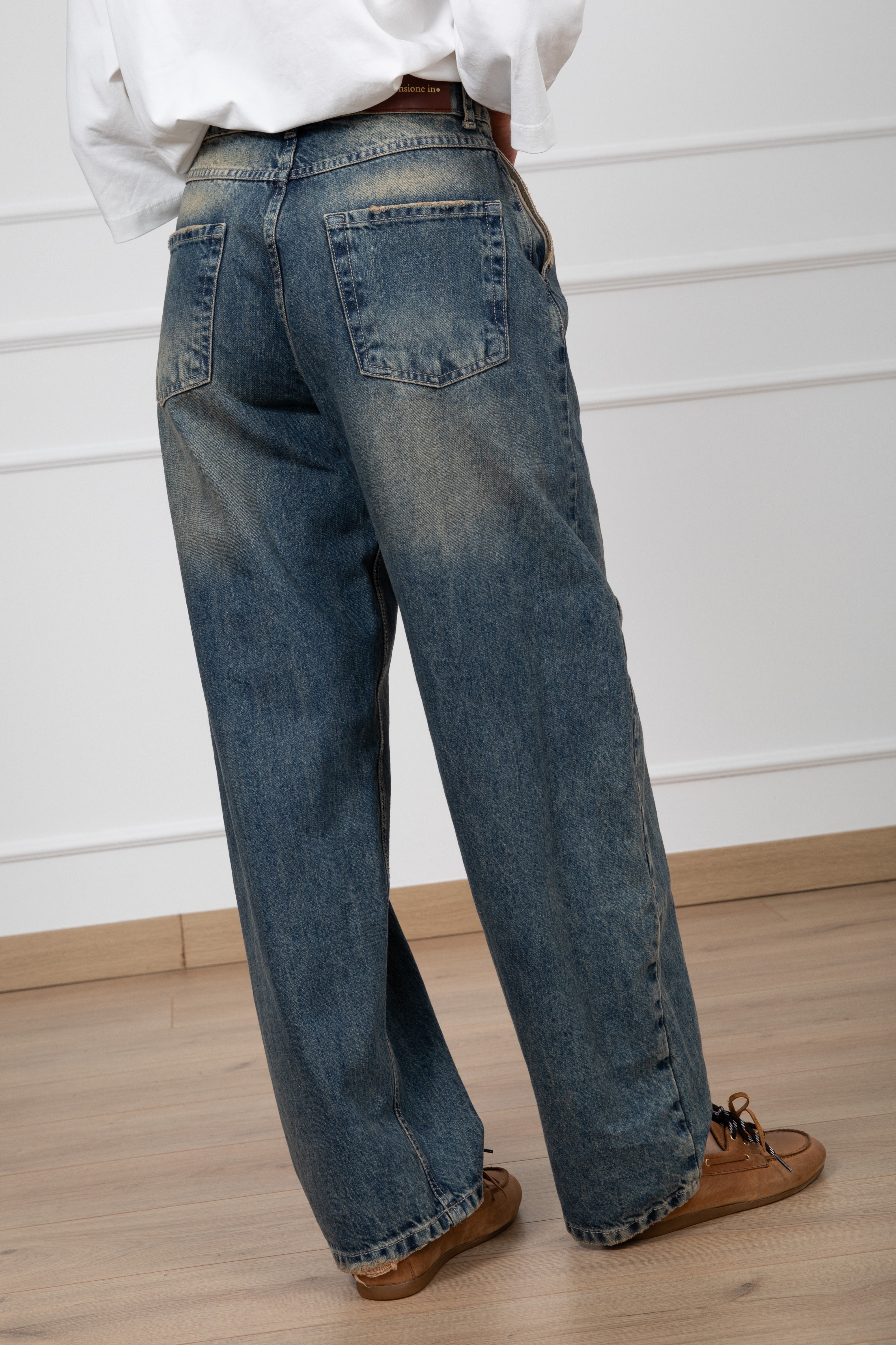 Jeans Elsa lavaggio thé Tensione IN