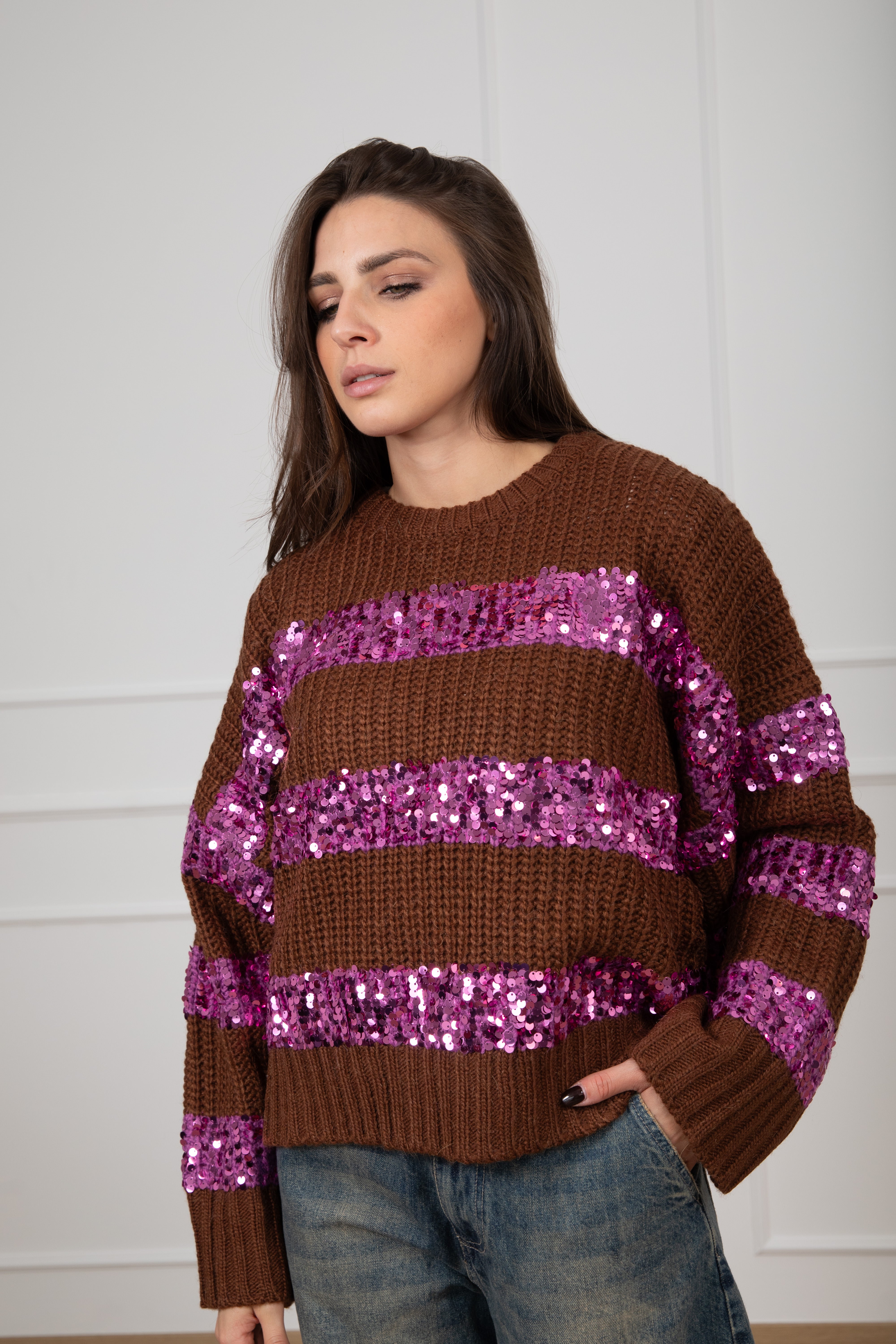 Pull con paillettes Dixie