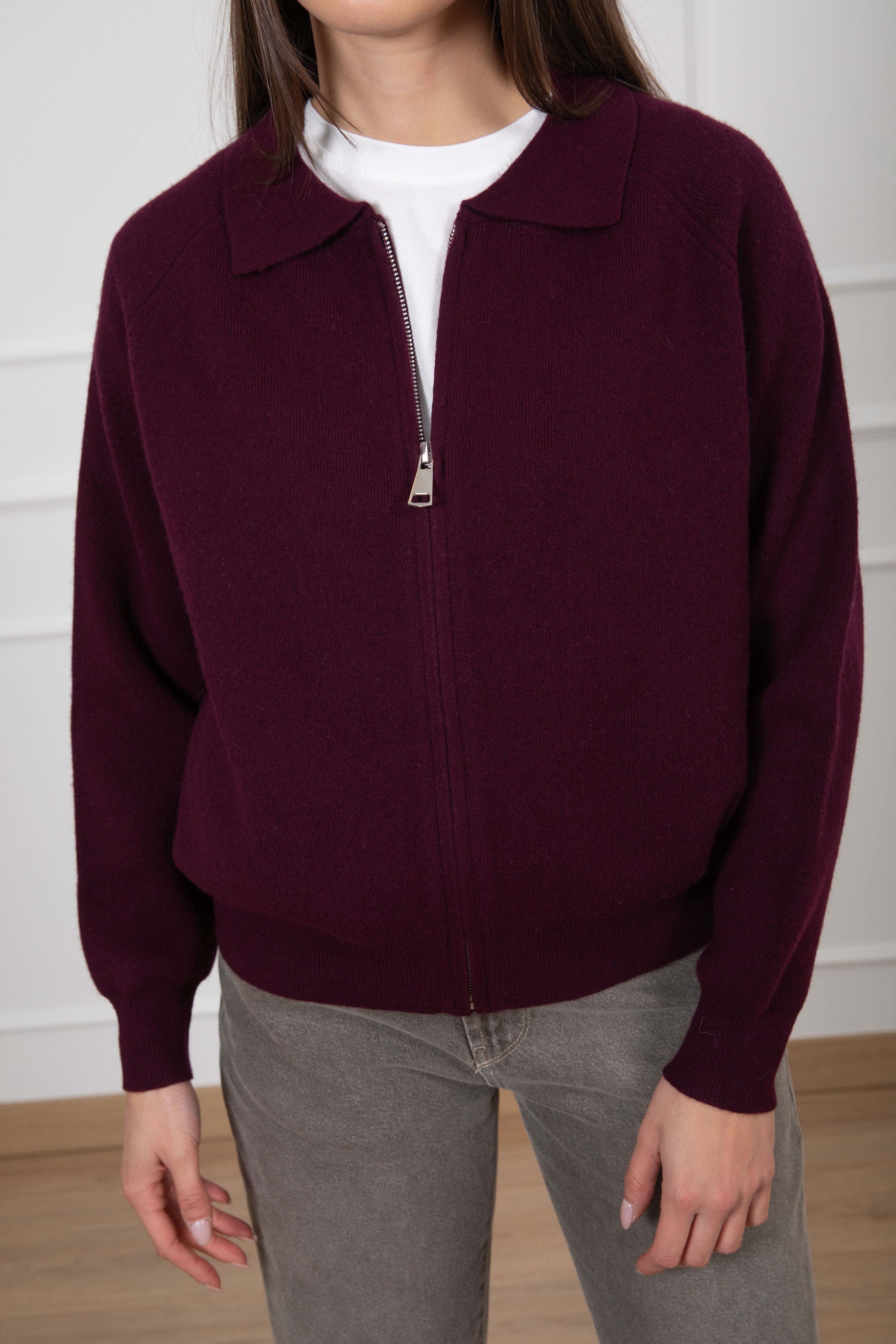 Giacca in maglia con zip Tensione IN