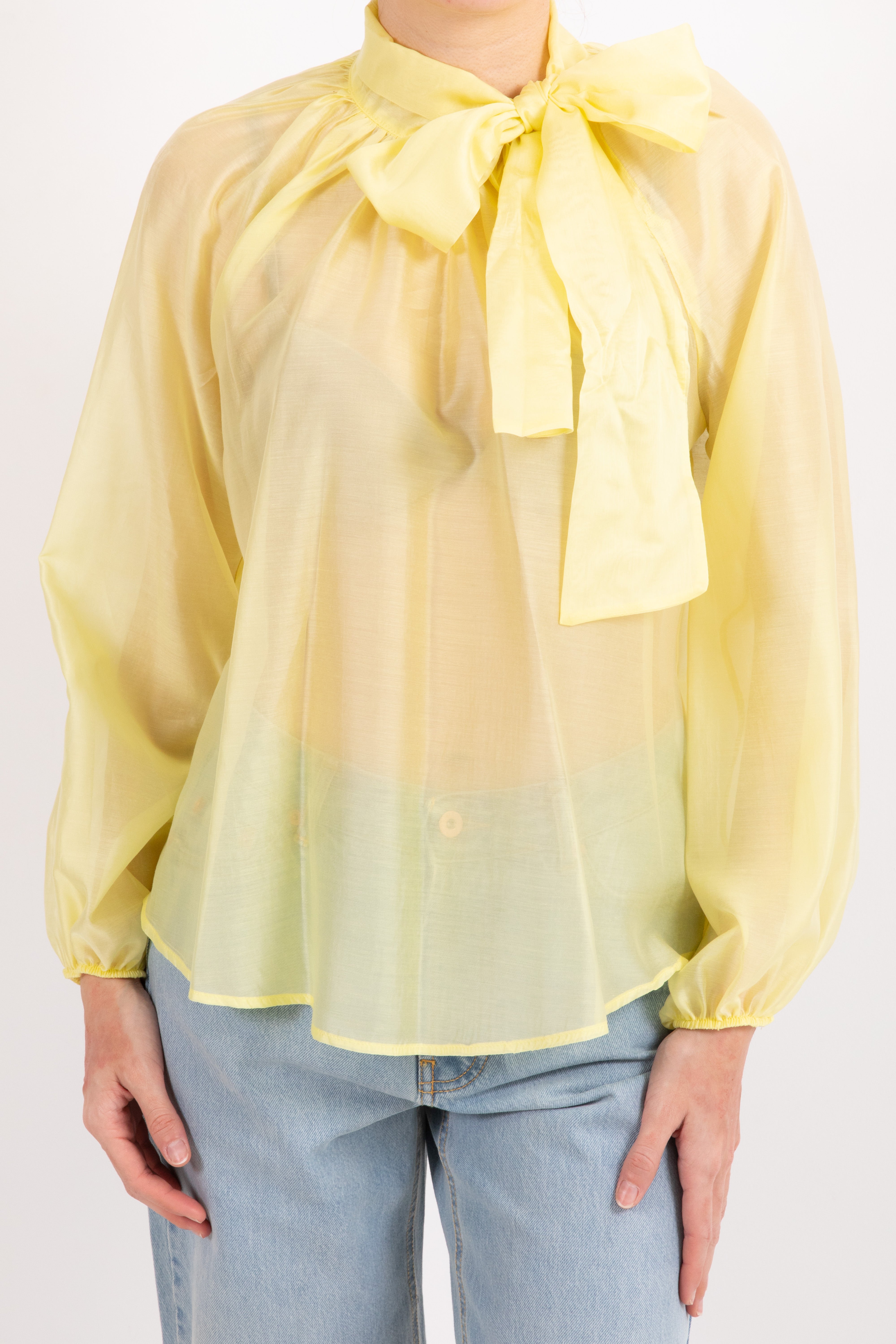 Blusa in Lyocell con fiocco Susy Mix