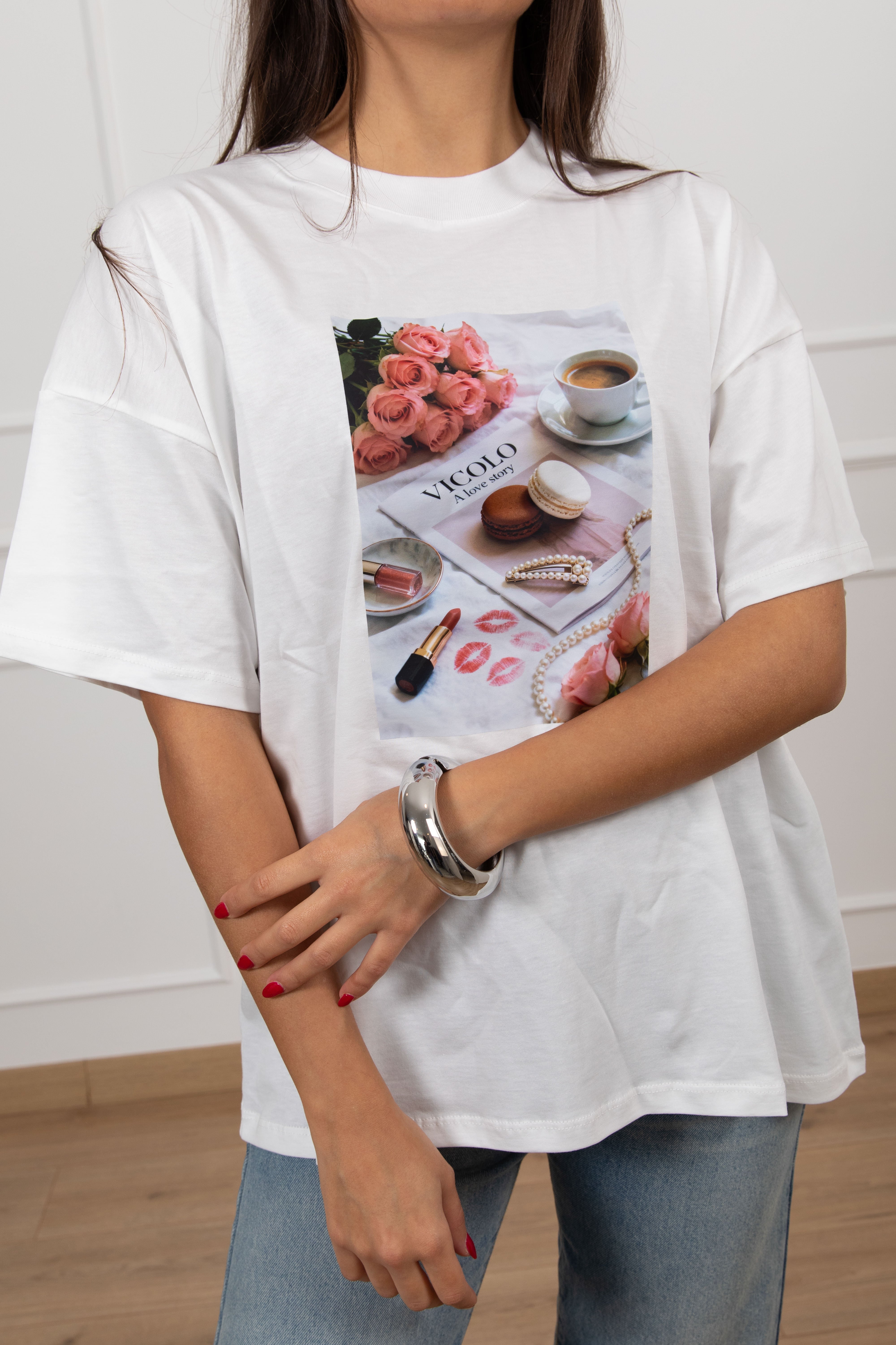 T-shirt over-size "A love story" ViCOLO