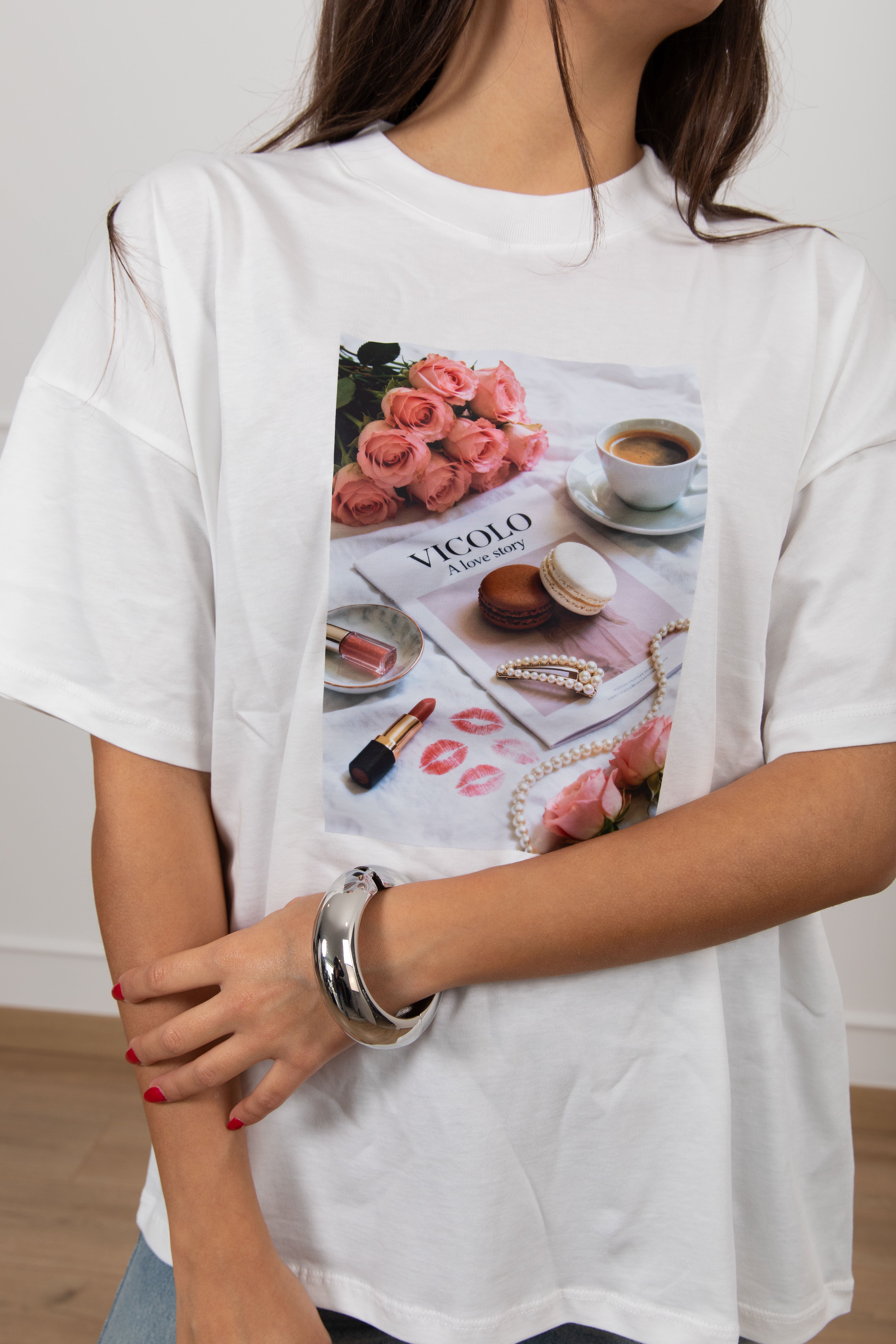 T-shirt over-size "A love story" ViCOLO