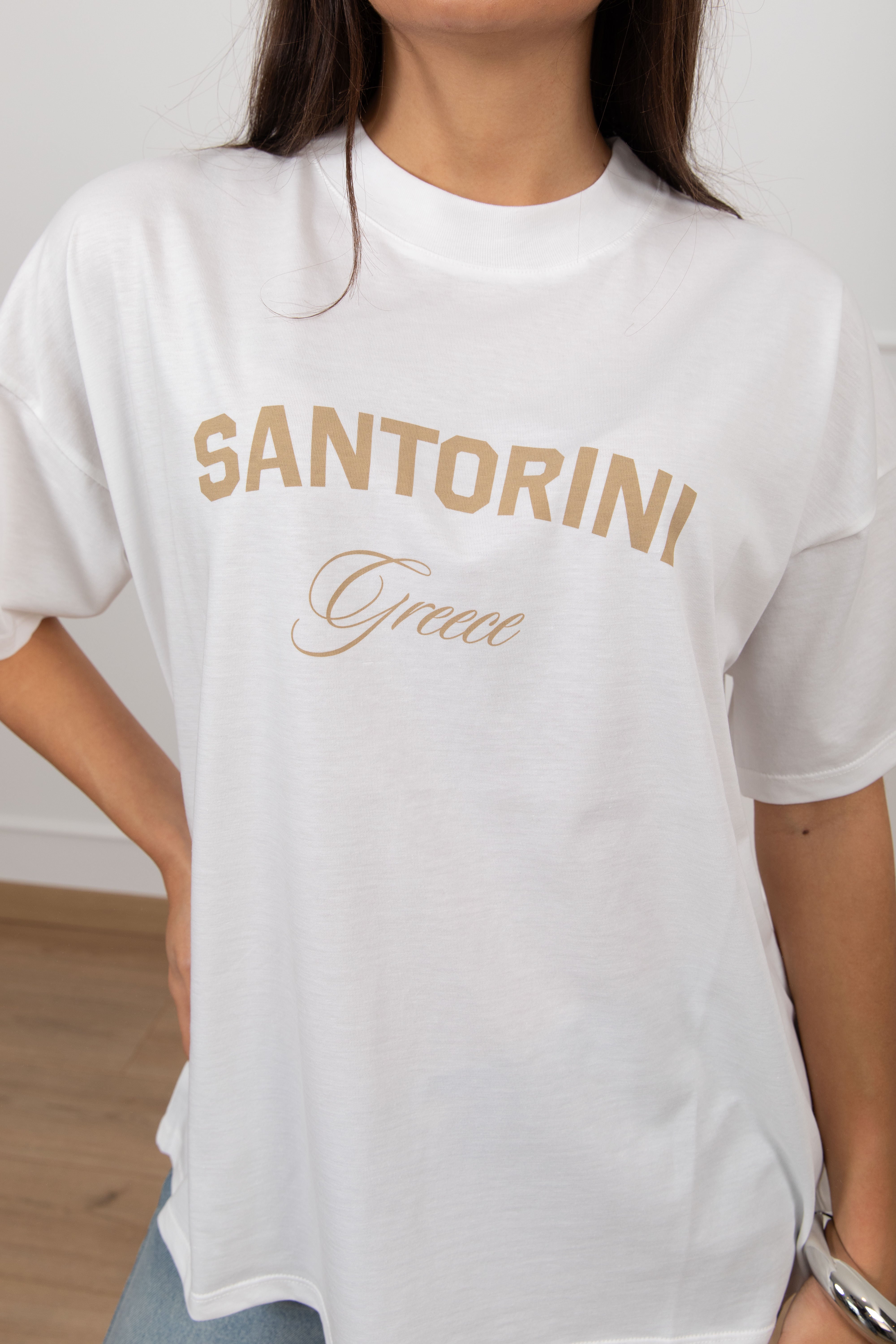 T-shirt over-size "Santorini" ViCOLO