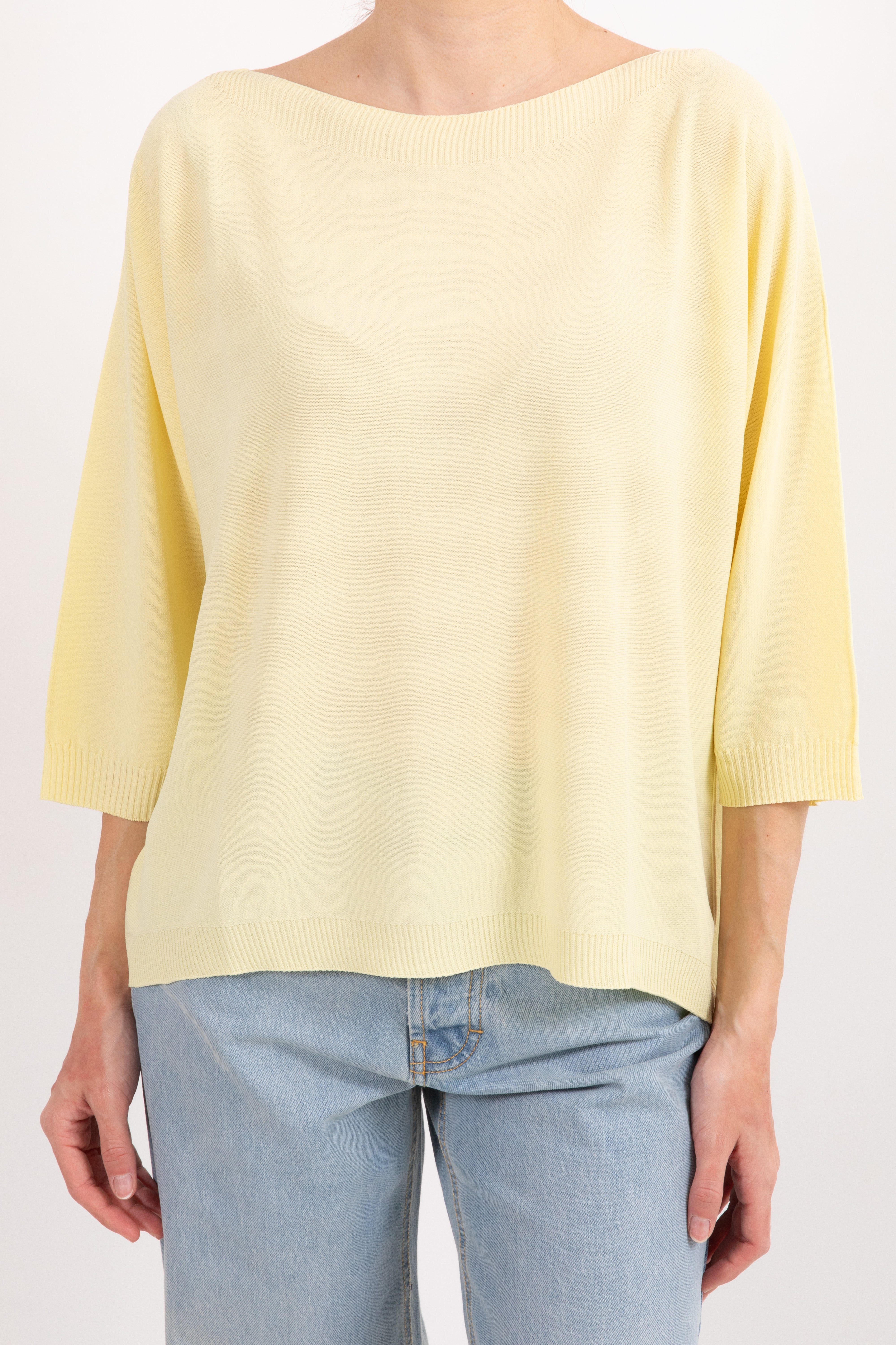 Maglia manica 3/4 con scollo a barchetta Susy Mix