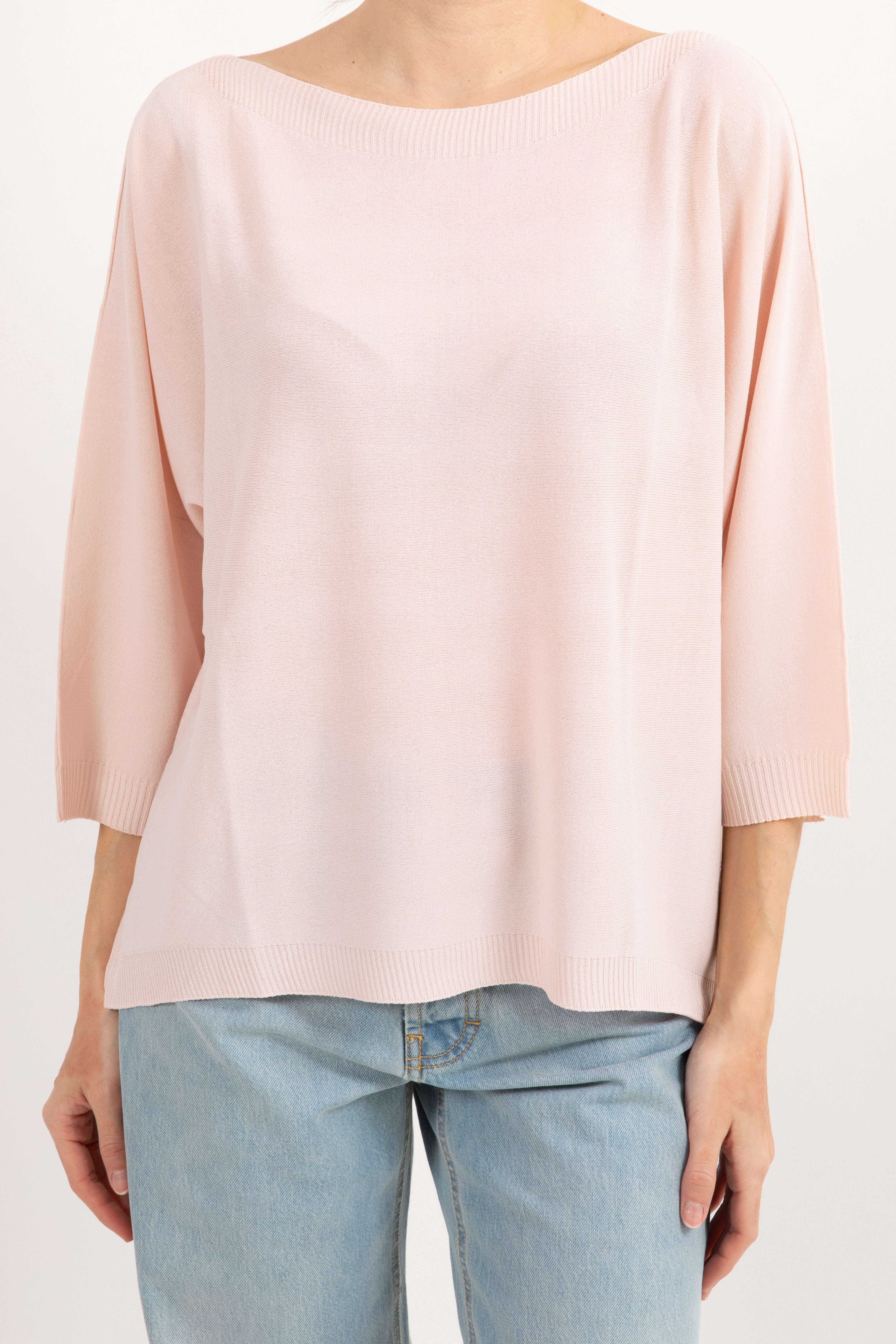 Maglia manica 3/4 con scollo a barchetta Susy Mix