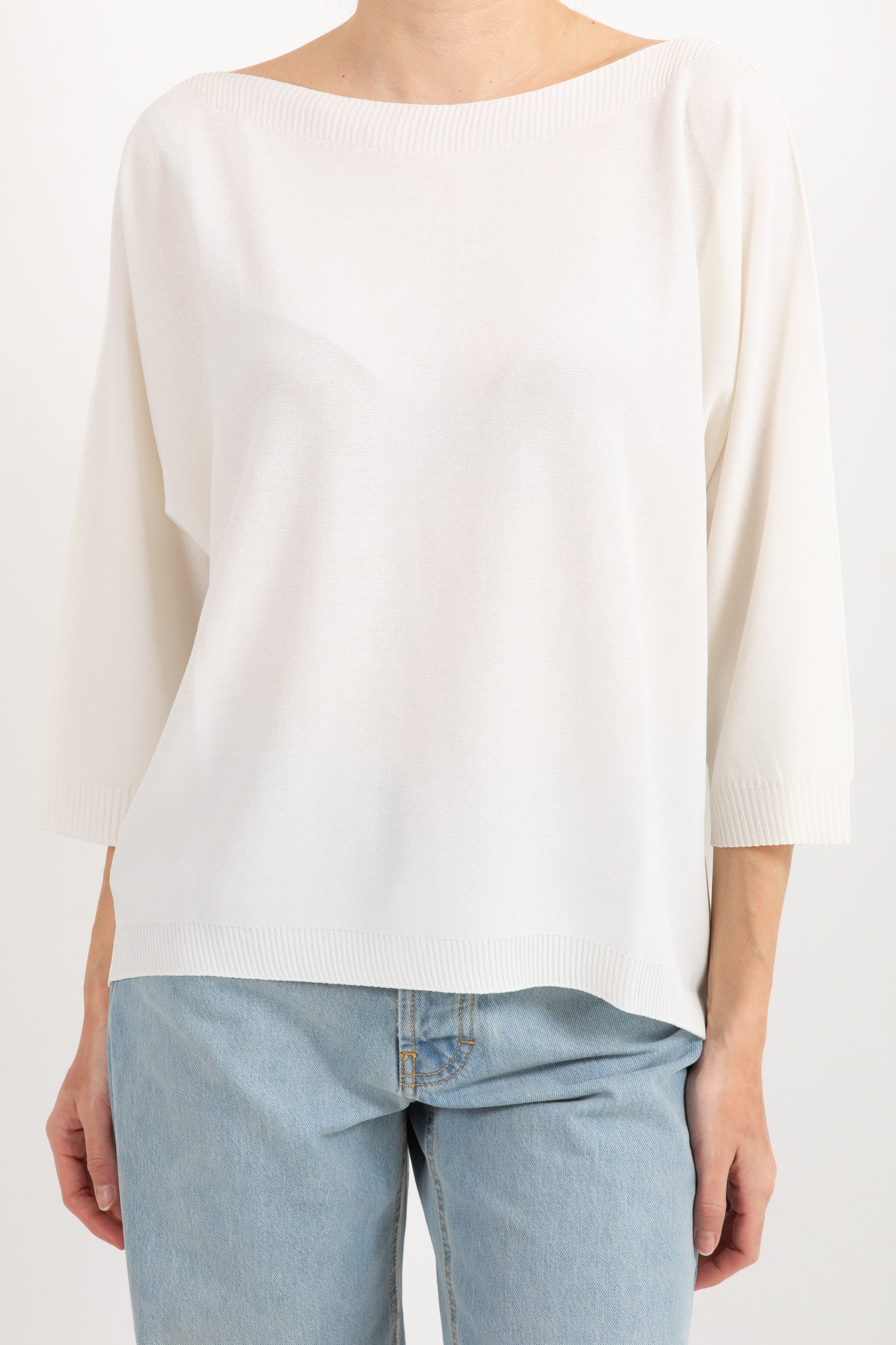 Maglia manica 3/4 con scollo a barchetta Susy Mix