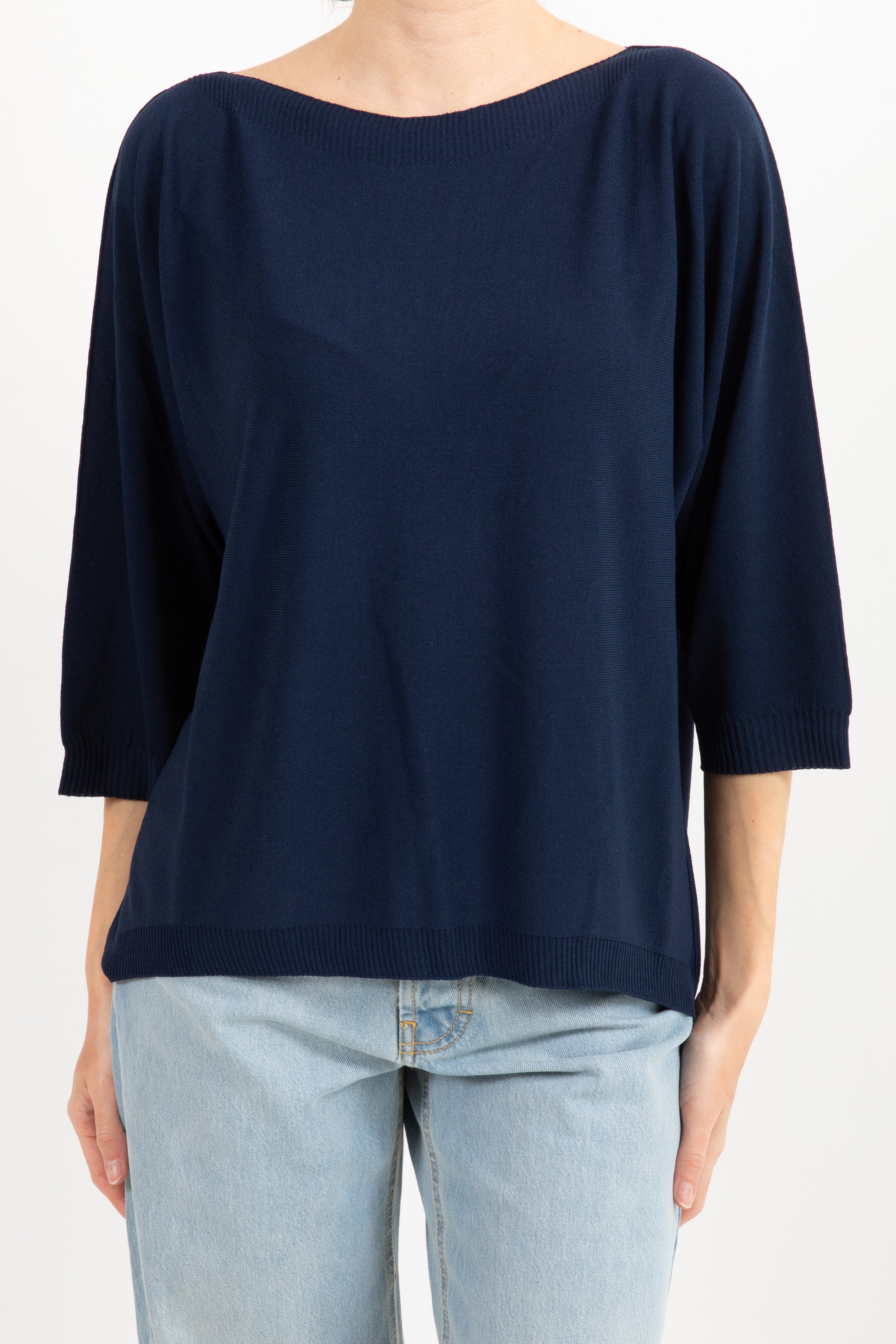 Maglia manica 3/4 con scollo a barchetta Susy Mix