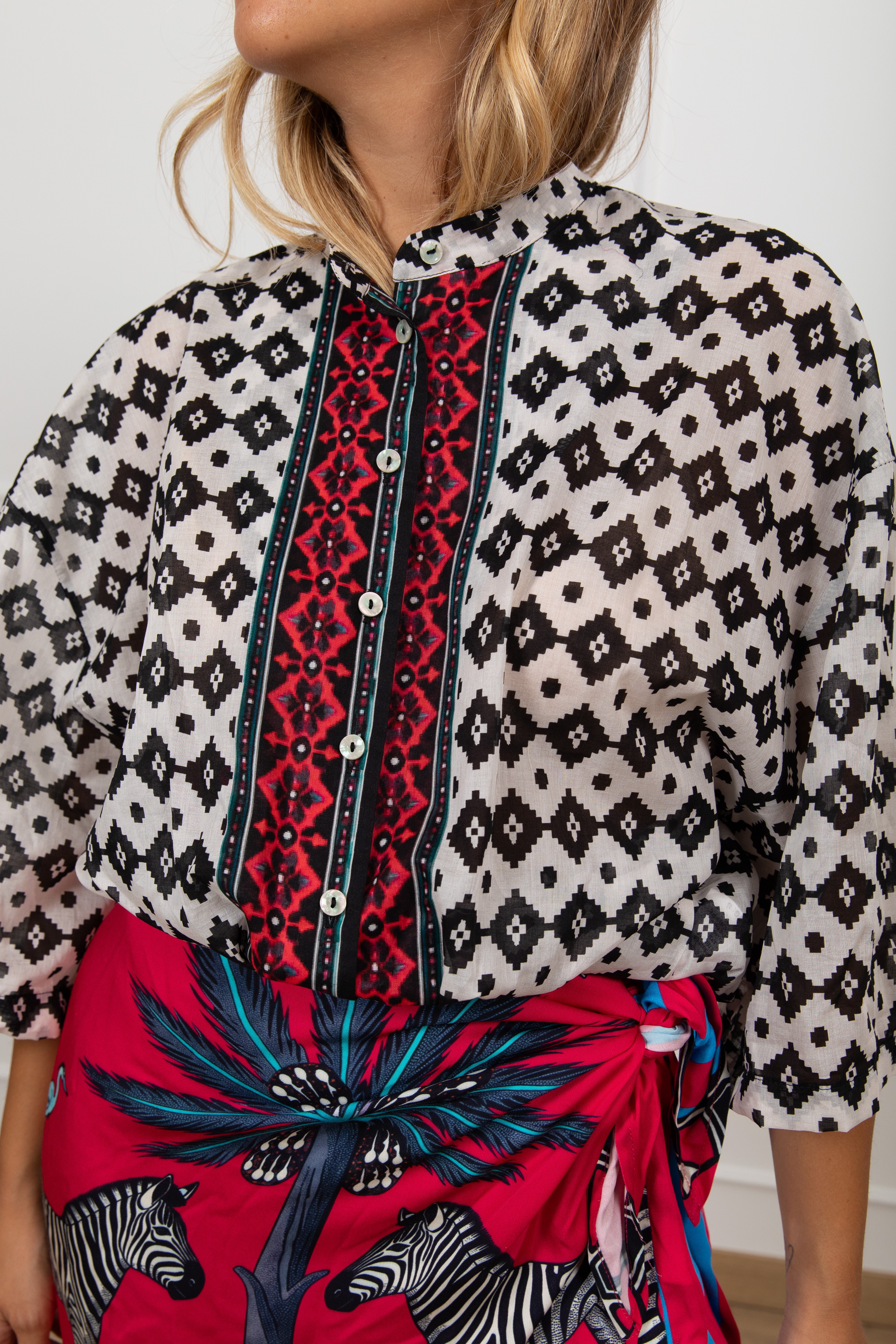 Camicia fantasia etnica Tensione IN