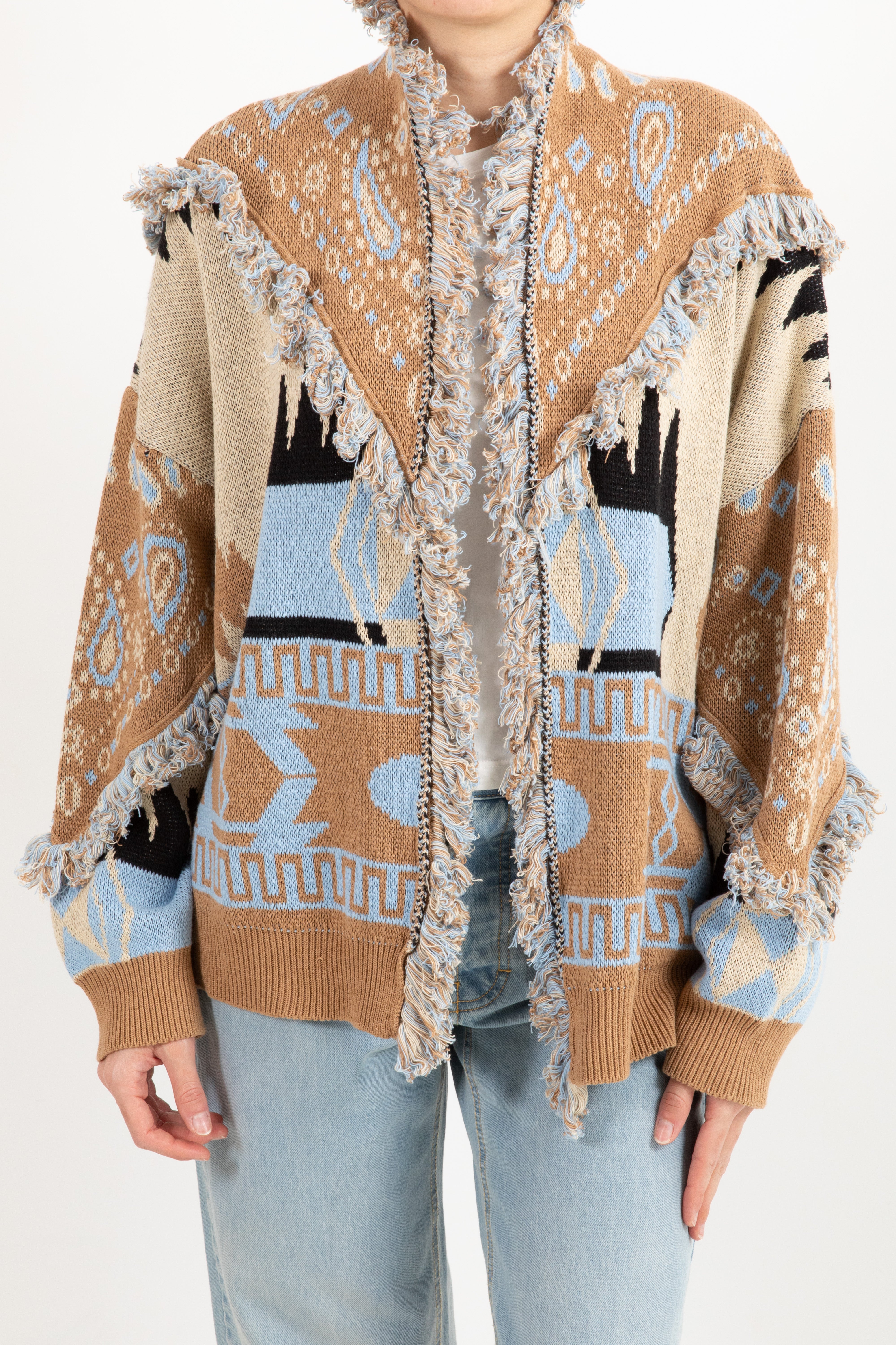 Cardigan fantasia geo-bandana Tensione IN
