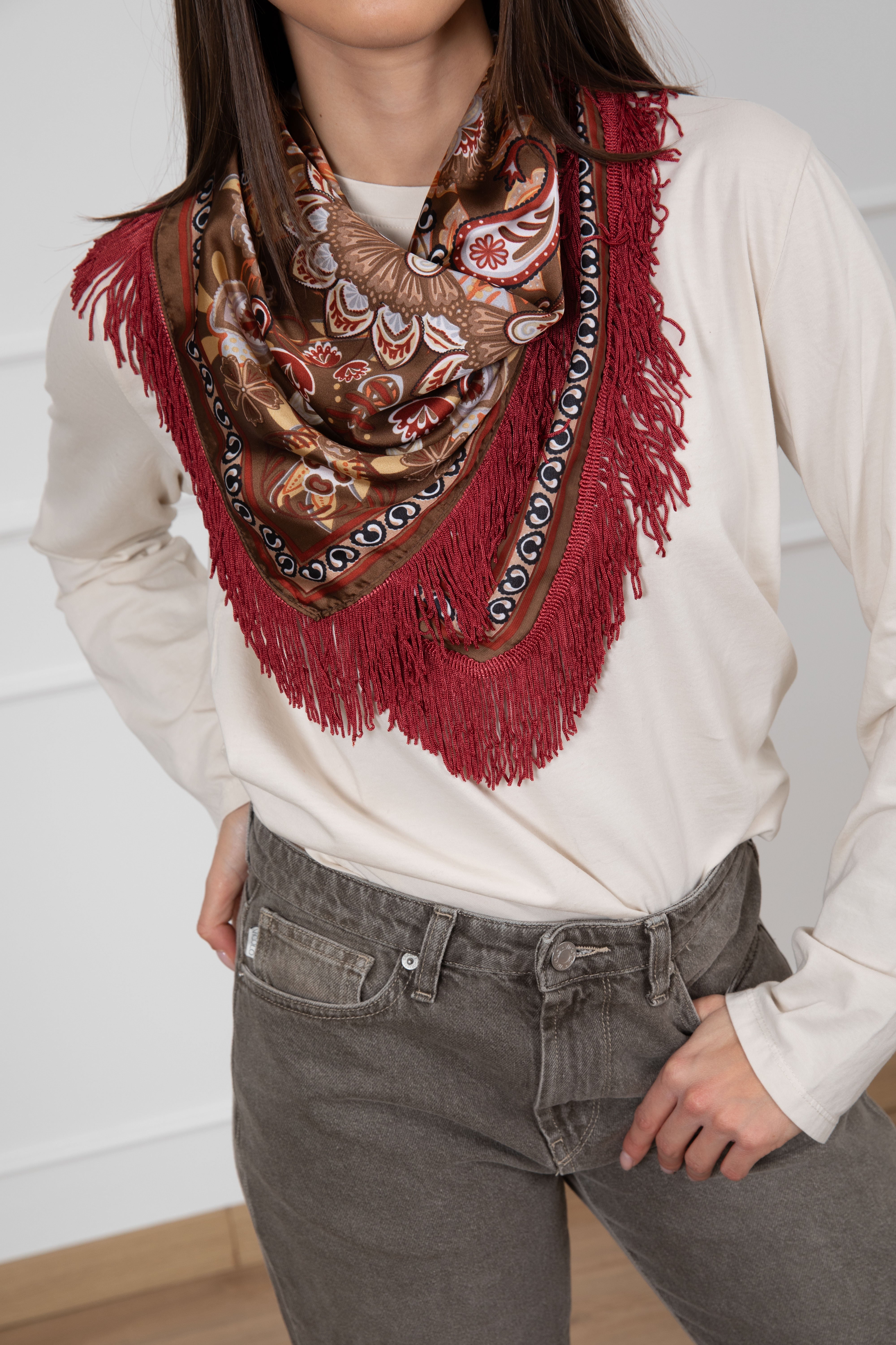 Foulard con frange Susy Mix