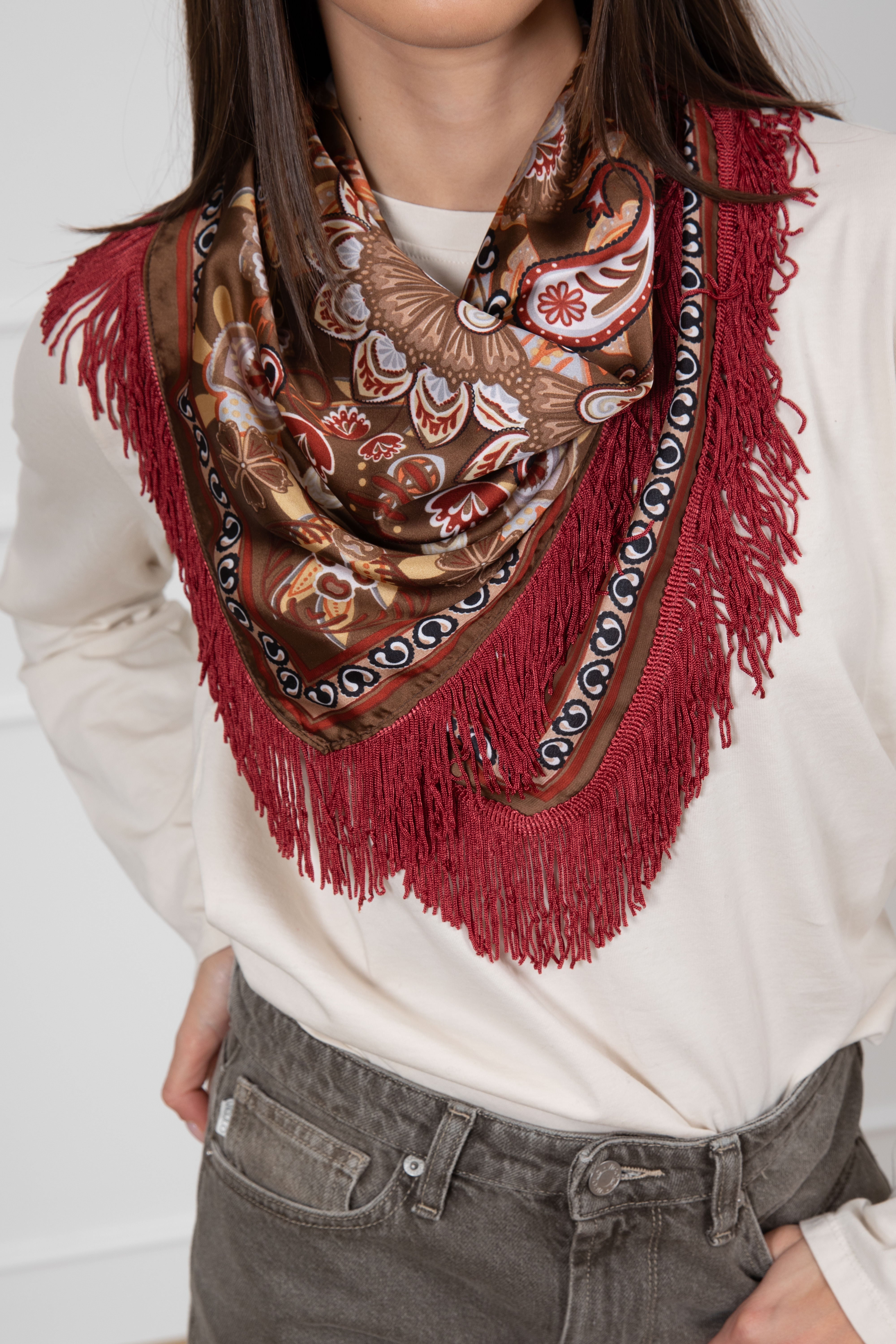 Foulard con frange Susy Mix
