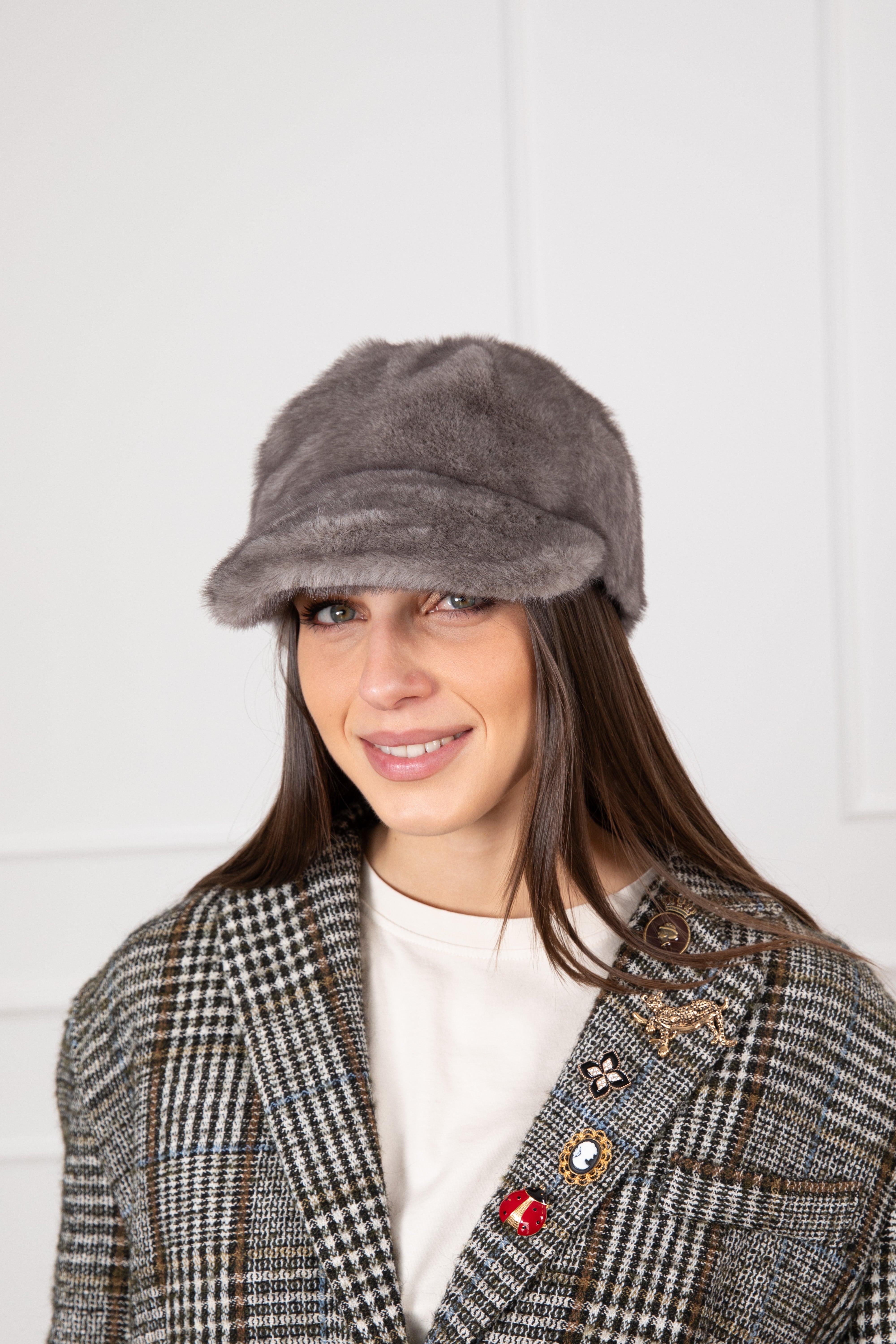 Berretto in eco-pelliccia Susy Mix