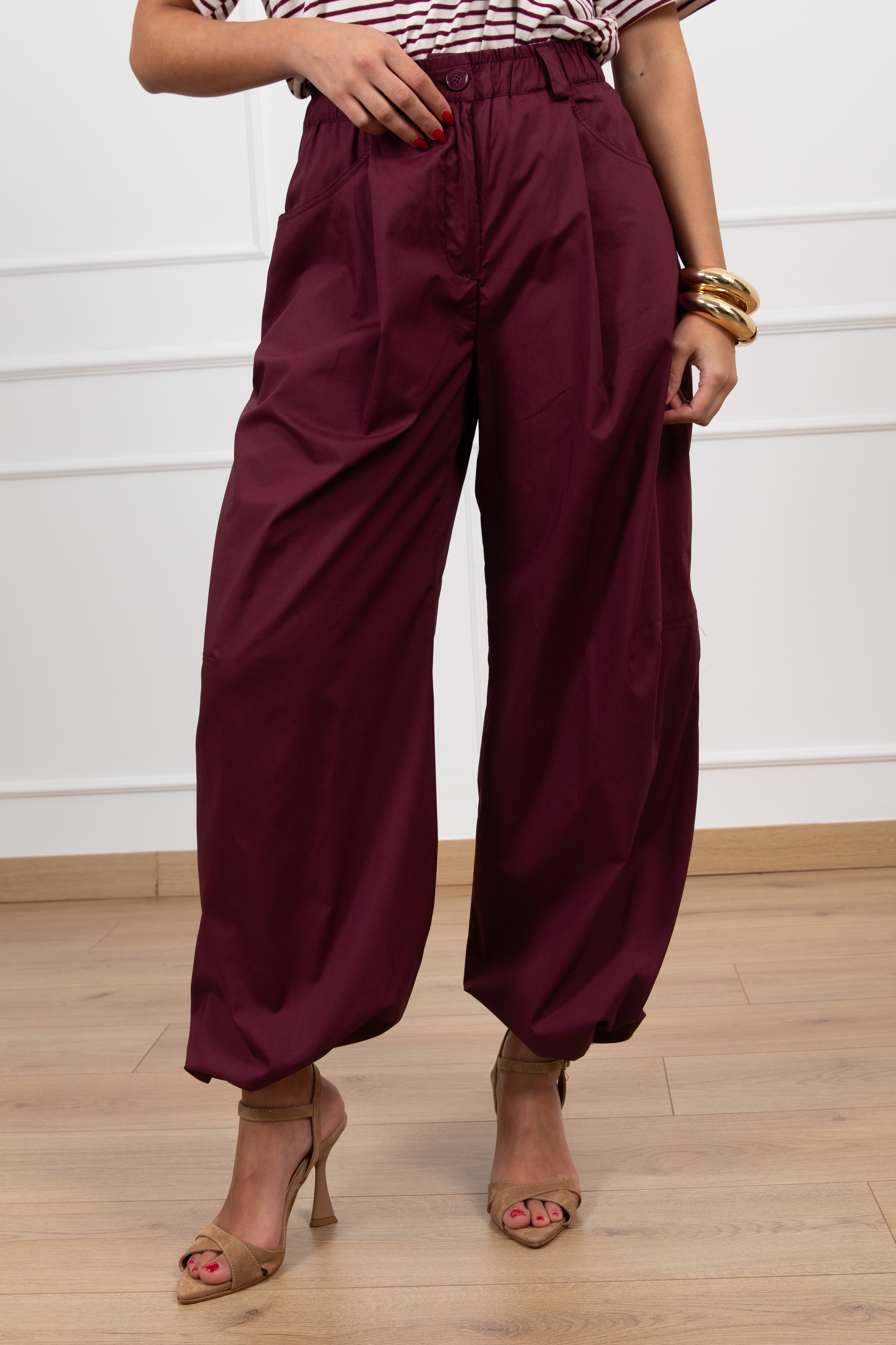 Pantalone parachute con elastico ViCOLO